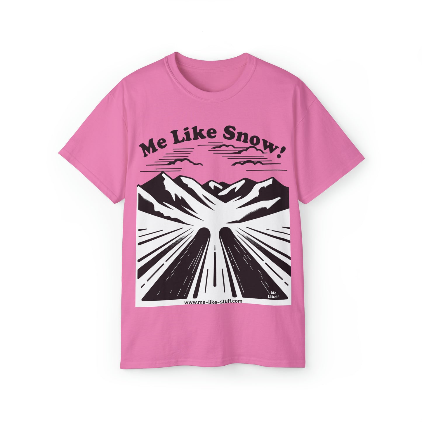 Unisex Ultra Cotton Tee - Me Like Snow! (Ski #1)