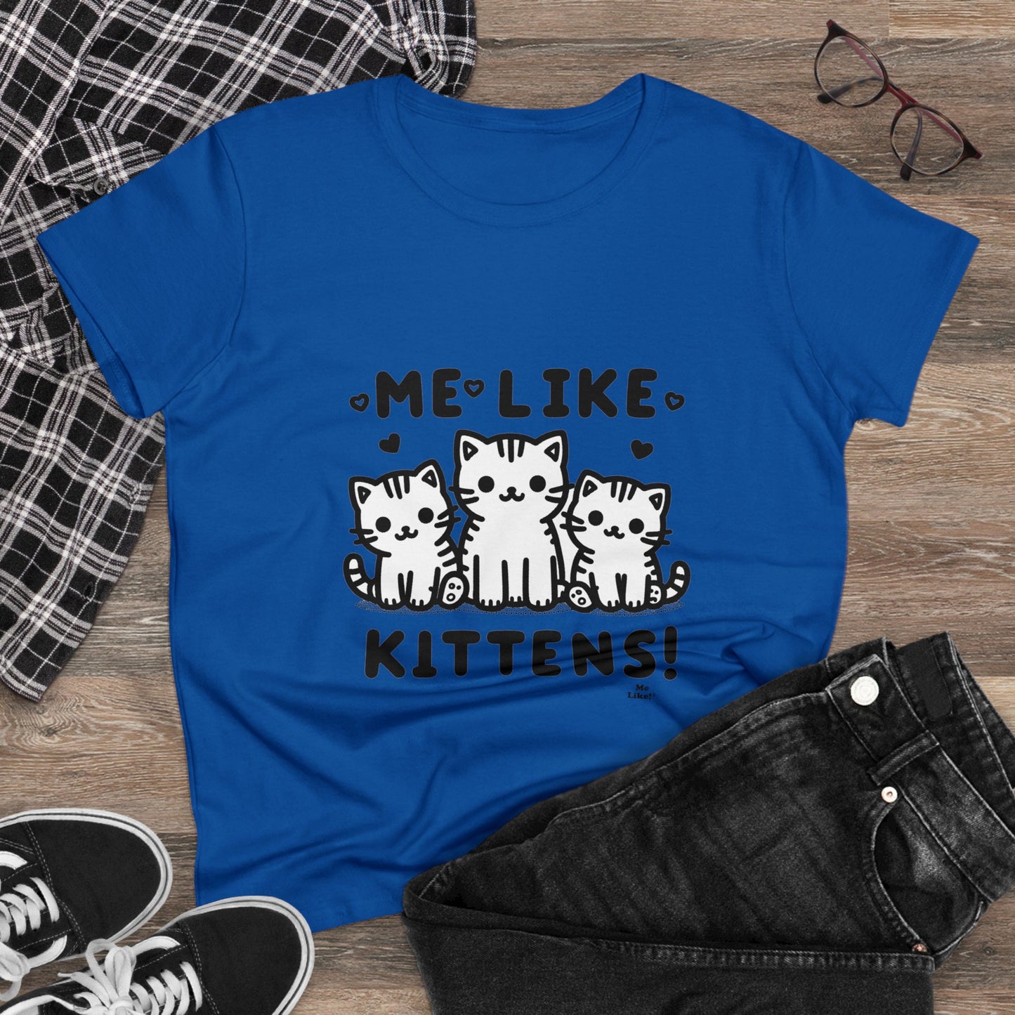 Me Like Kittens! - Women's Heavy Cotton Tee - (#2)