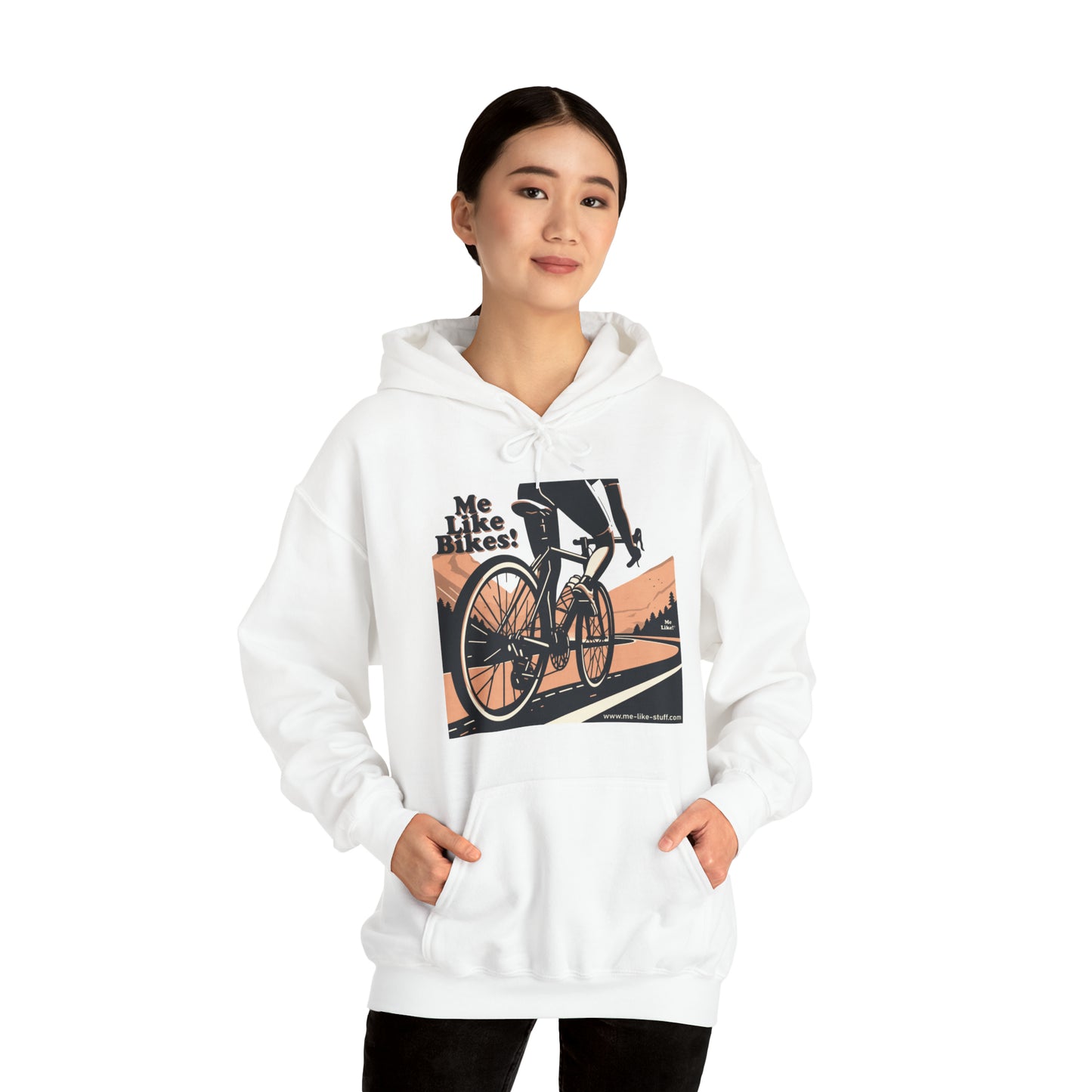 Unisex Heavy Blend™ Hooded Sweatshirt - Me Like Bikes! (RB #1)