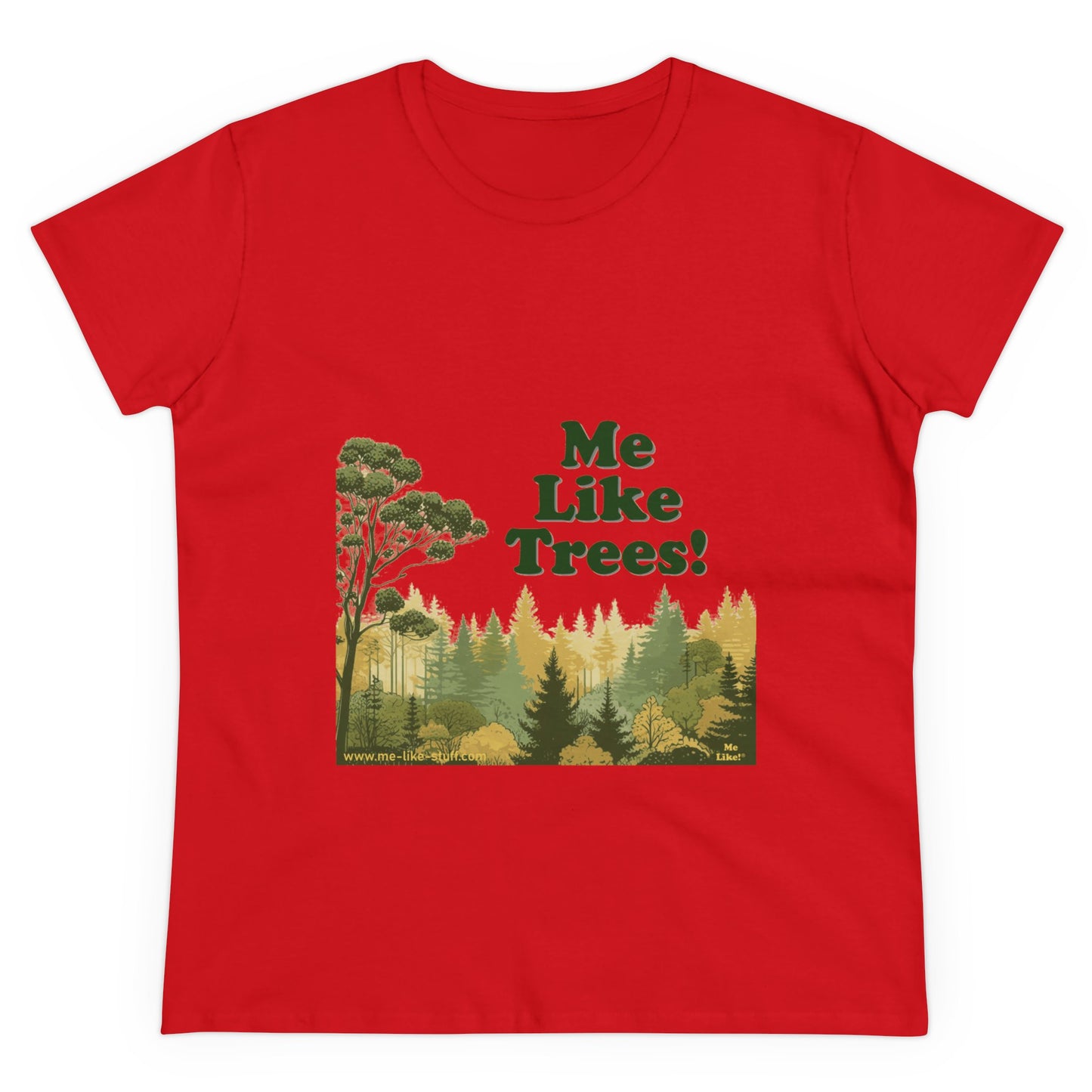 Women's Heavy Cotton Tee - Me Like Trees! (#1)