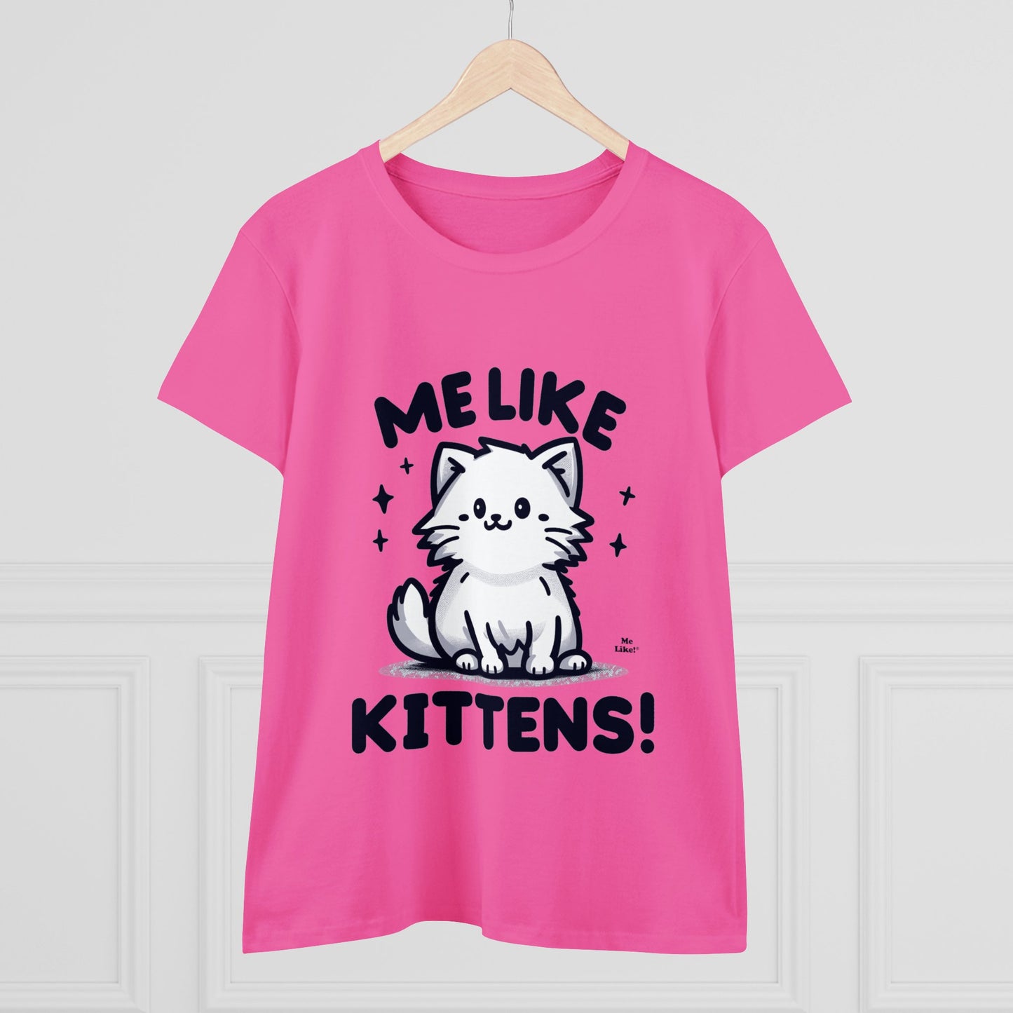 Me Like Kittens! - Women's Heavy Cotton Tee - (#1)