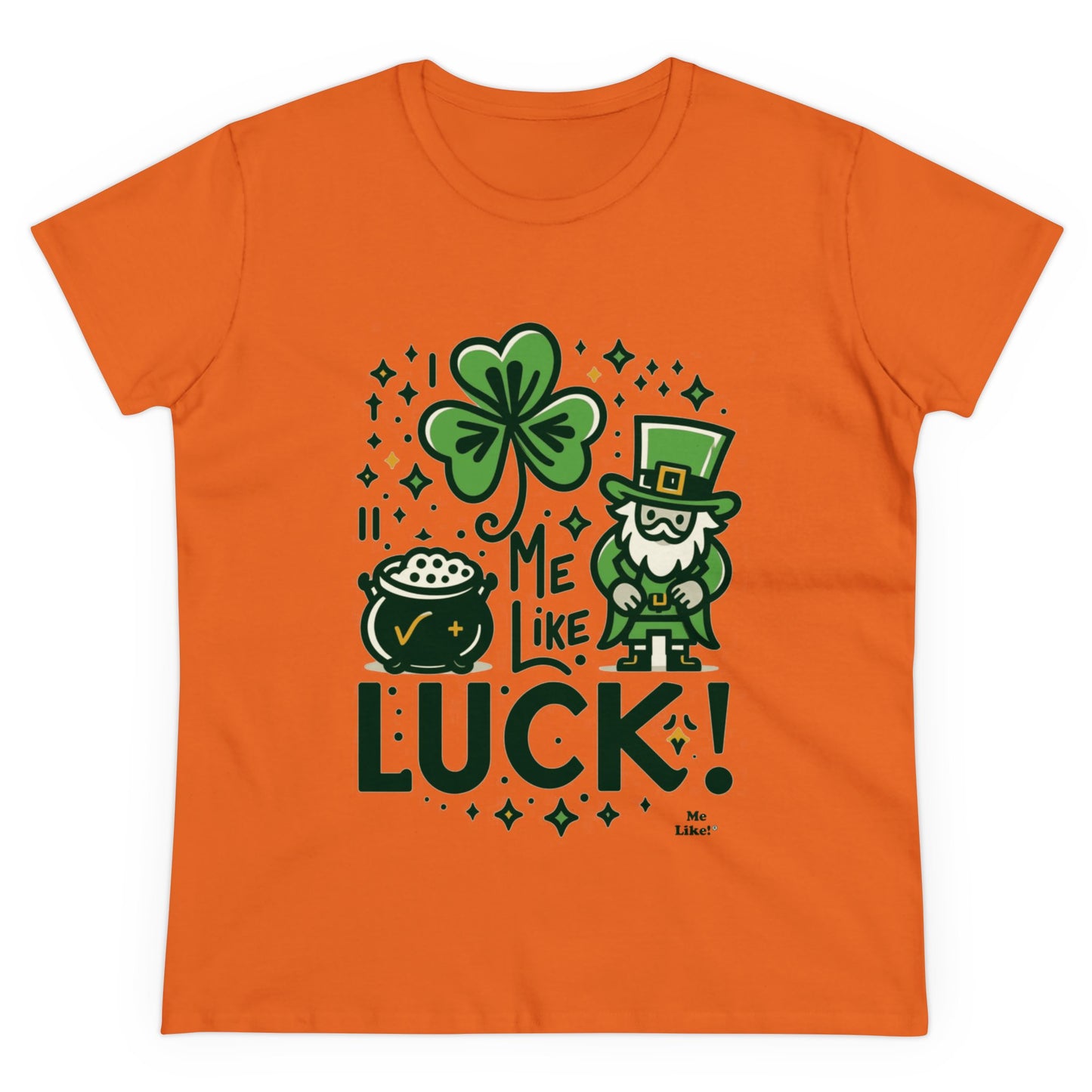 Me Like Luck! - Women's Heavy Cotton Tee - (St. Patrick's Day #4)