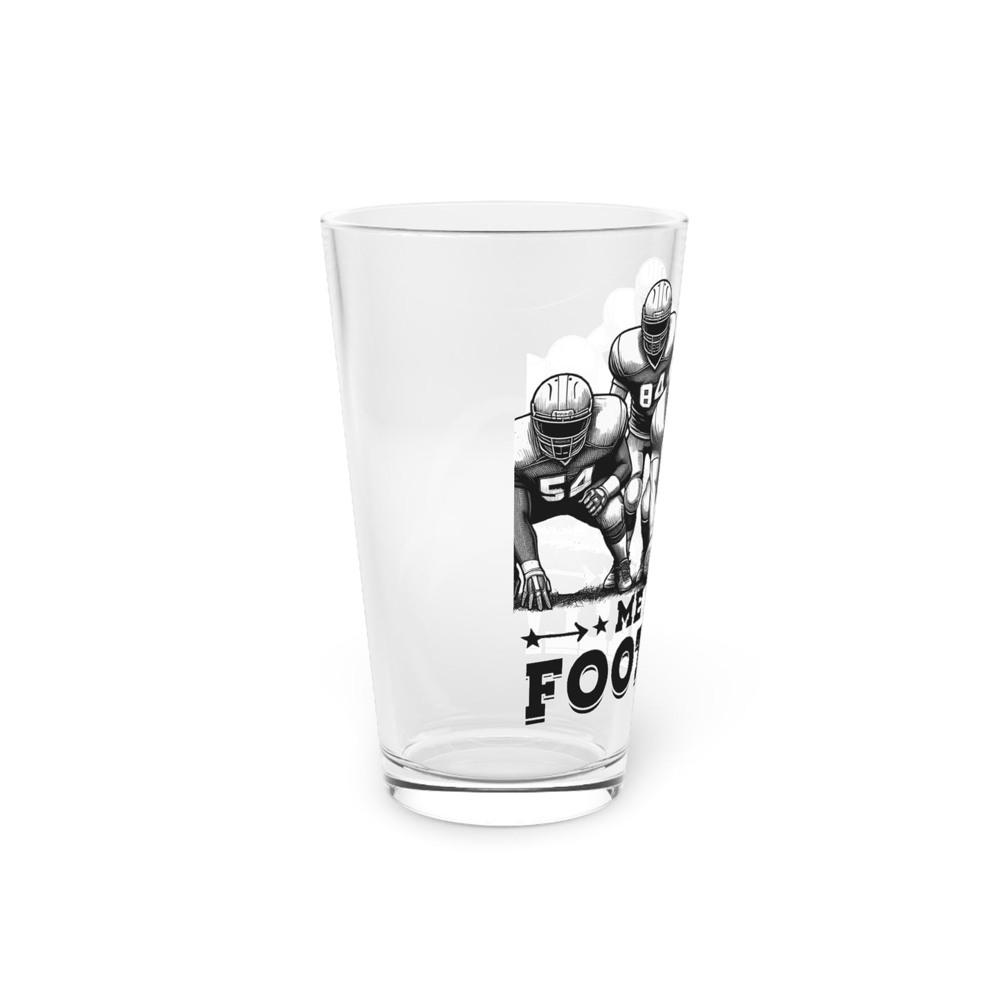 Me Like Football! - Pint Glass, 16oz - (Football #2)