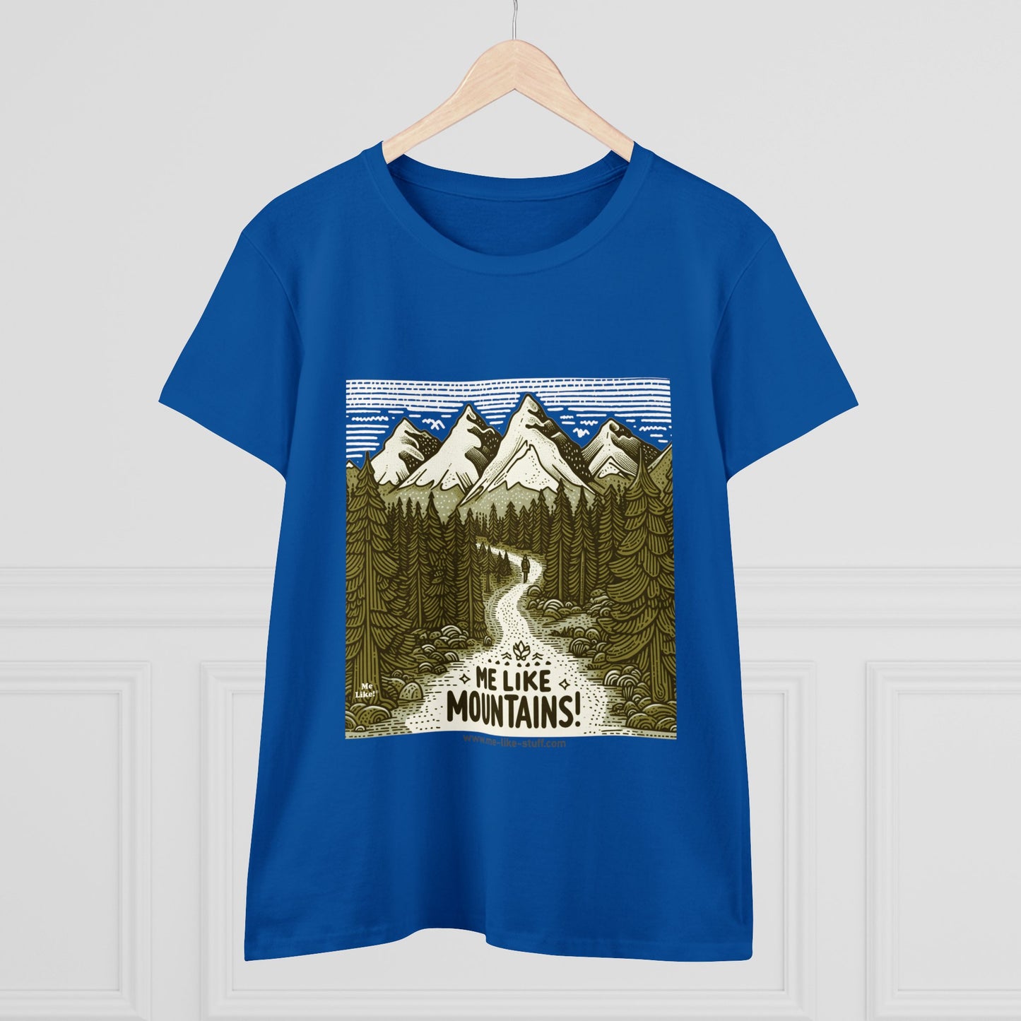 Me Like Mountains! - Women's Heavy Cotton Tee - (#3)