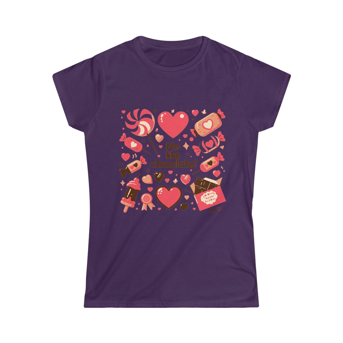 Me Like Chocolate! - Women's Softstyle Tee -  (Chocolate #2)