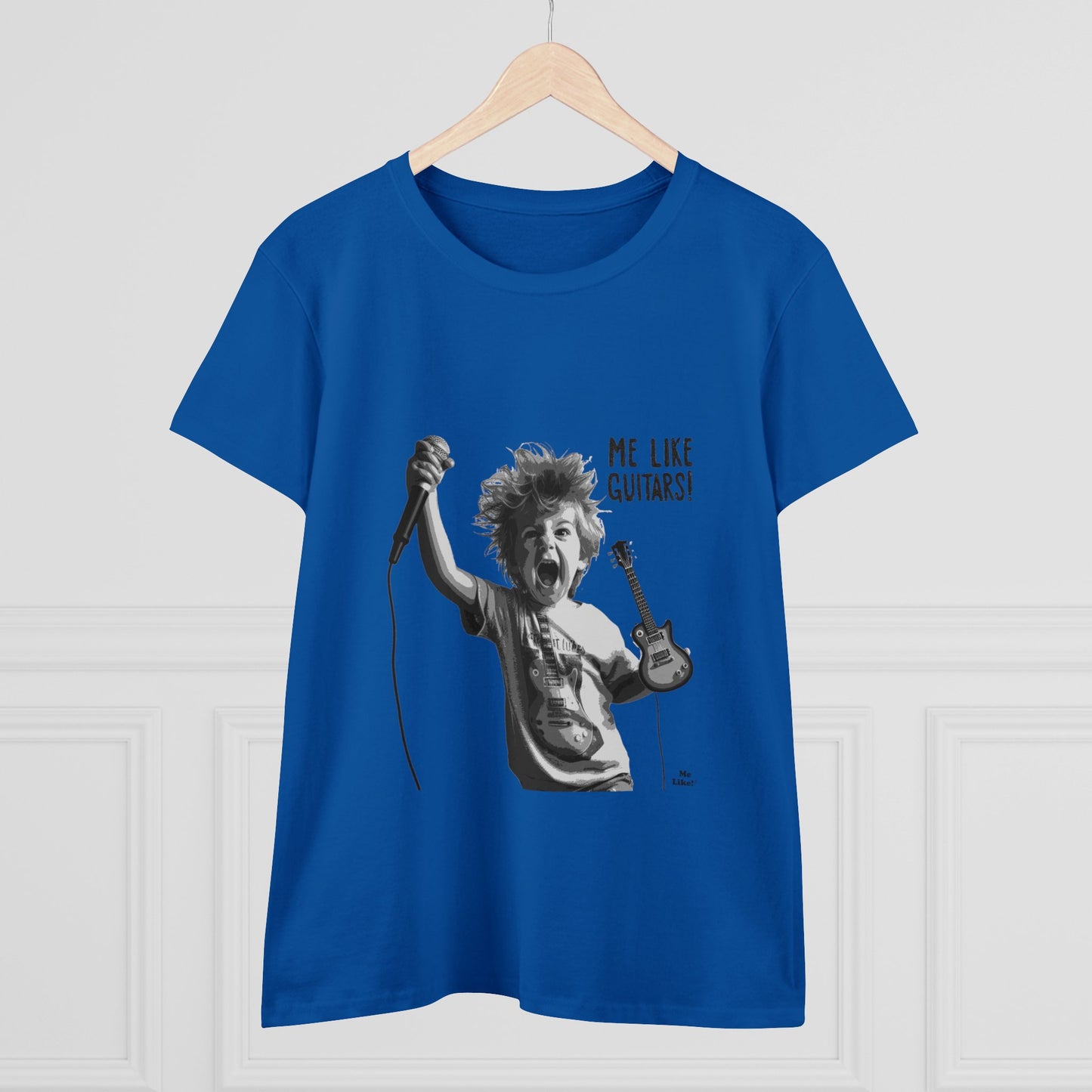 Me Like Guitars! - Women's Cotton Tee - Punk #2