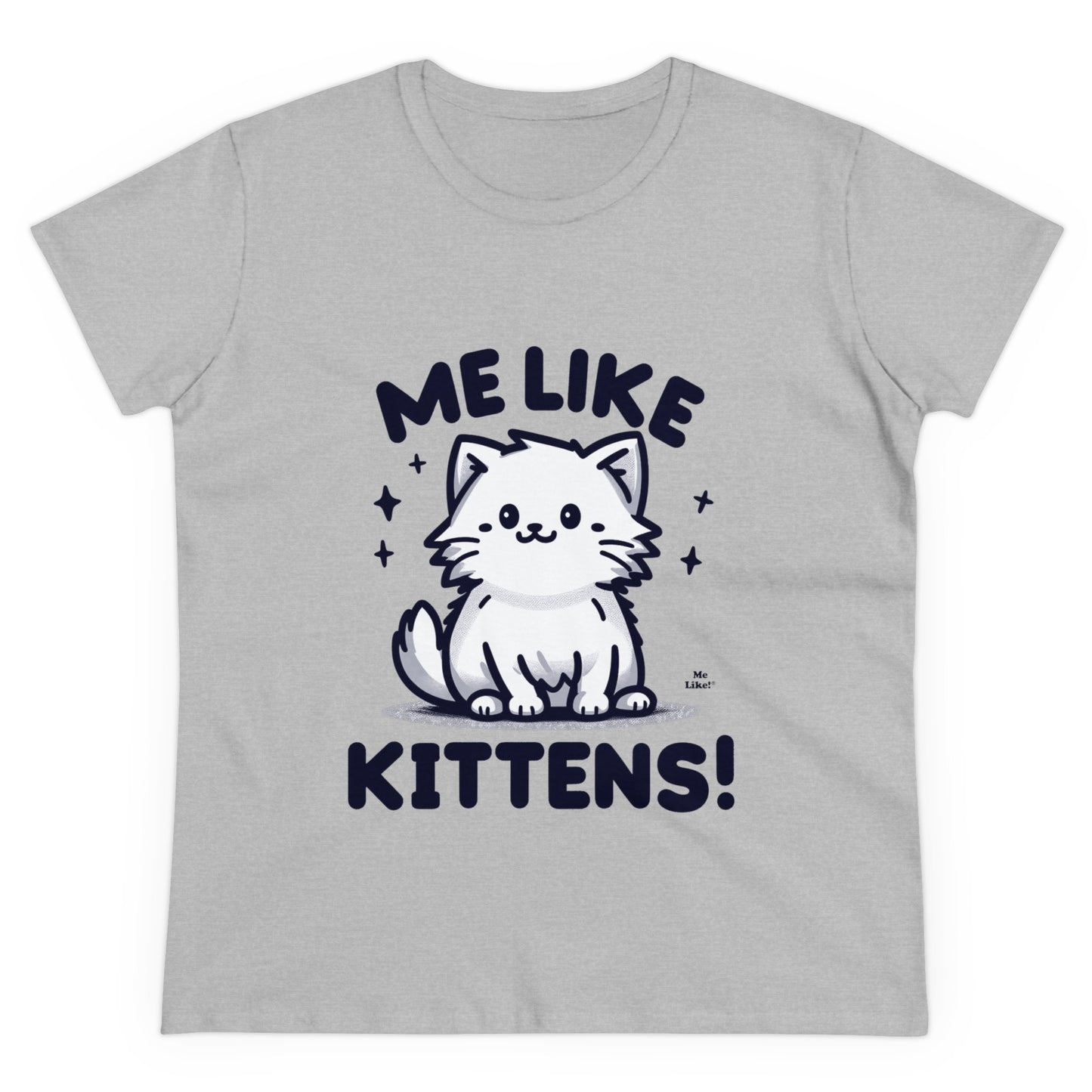 Me Like Kittens! - Women's Heavy Cotton Tee - (#1)