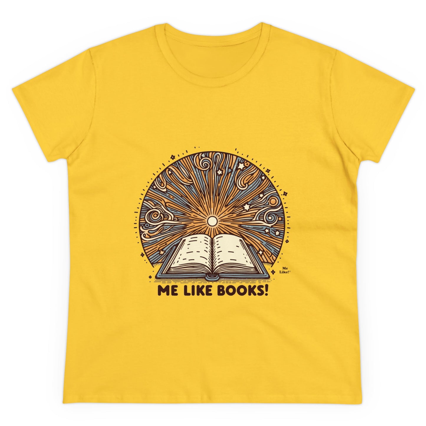 Me Like Books! - Women's Heavy Cotton Tee - (Books #2)