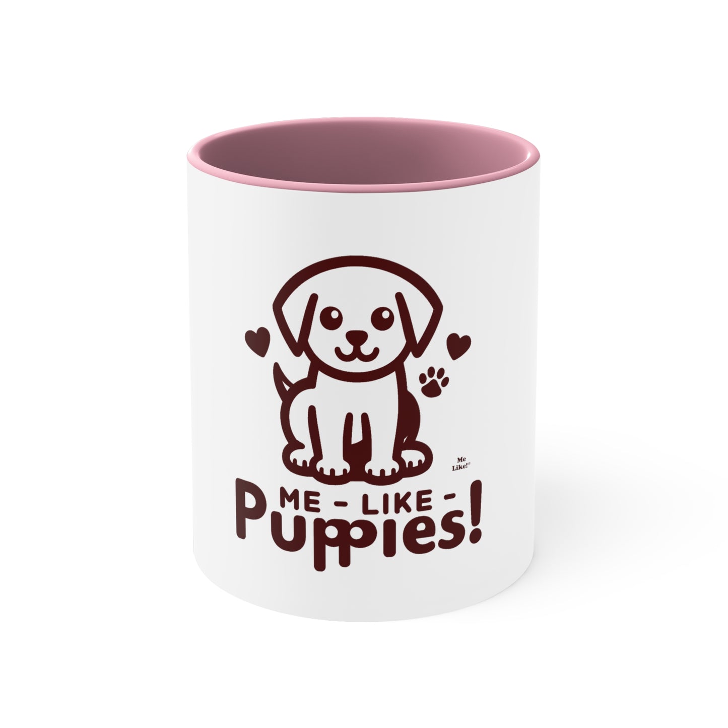 Me Like Puppies! - Accent Coffee Mug, 11oz -  (#1)