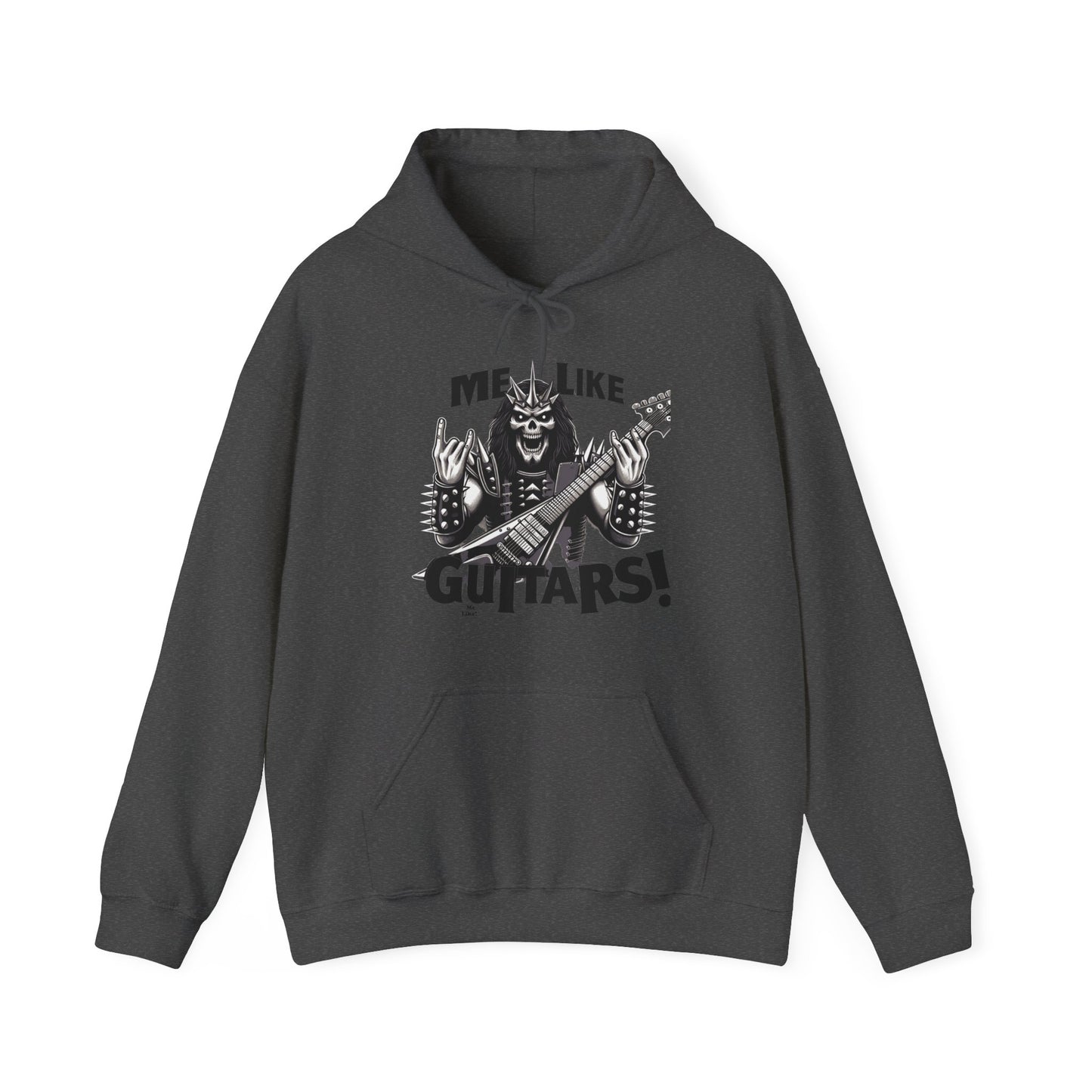 Me Like Guitars! - Unisex Hooded Sweatshirt - Heavy Metal #1