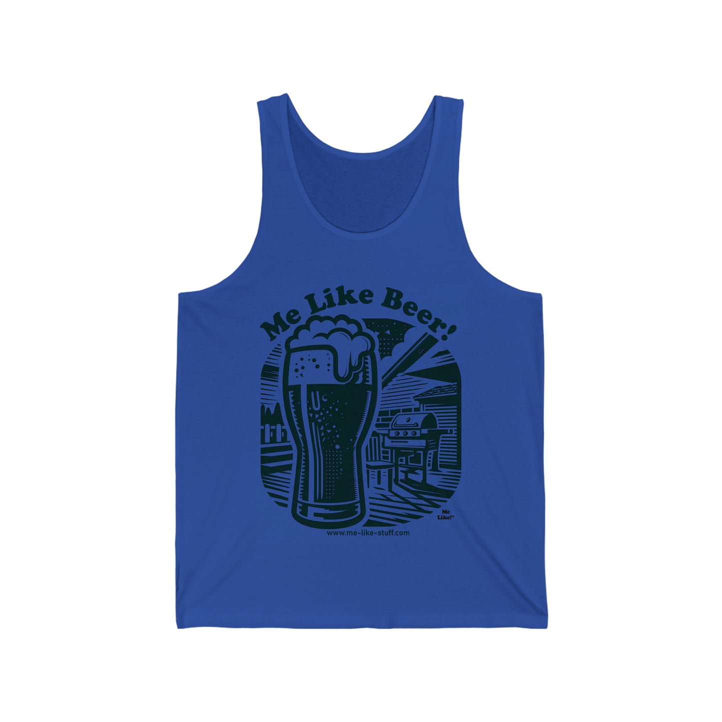 Unisex Jersey Tank - Me Like Beer! (#1)