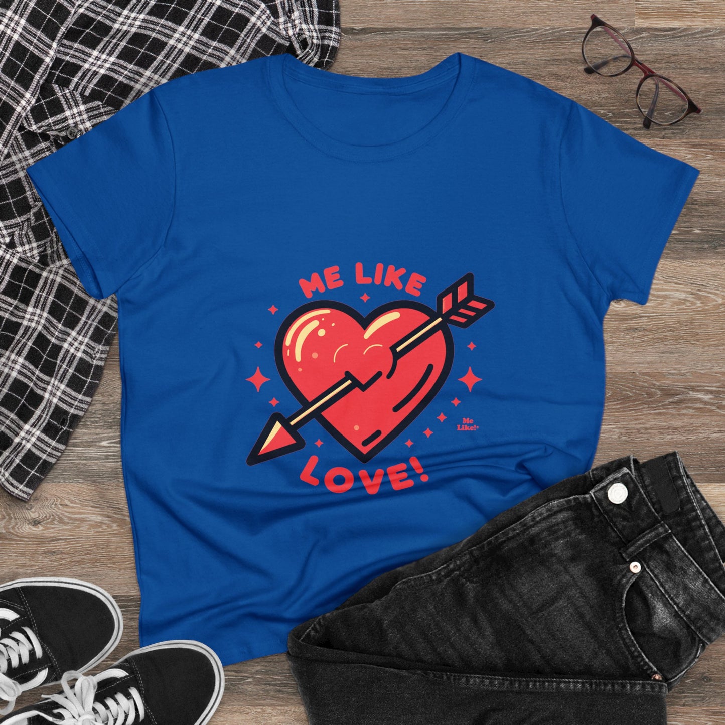 Me Like Love! - Women's Heavy Cotton Tee - (Love #1)