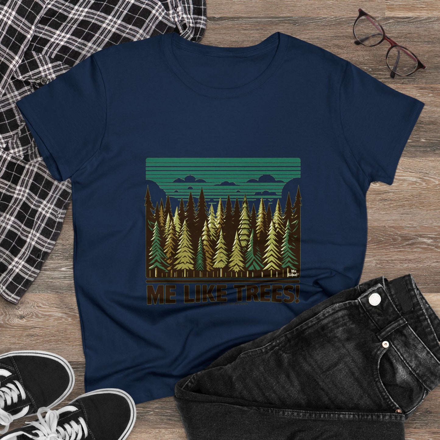 Women's Heavy Cotton Tee - Me Like Trees! (#5)