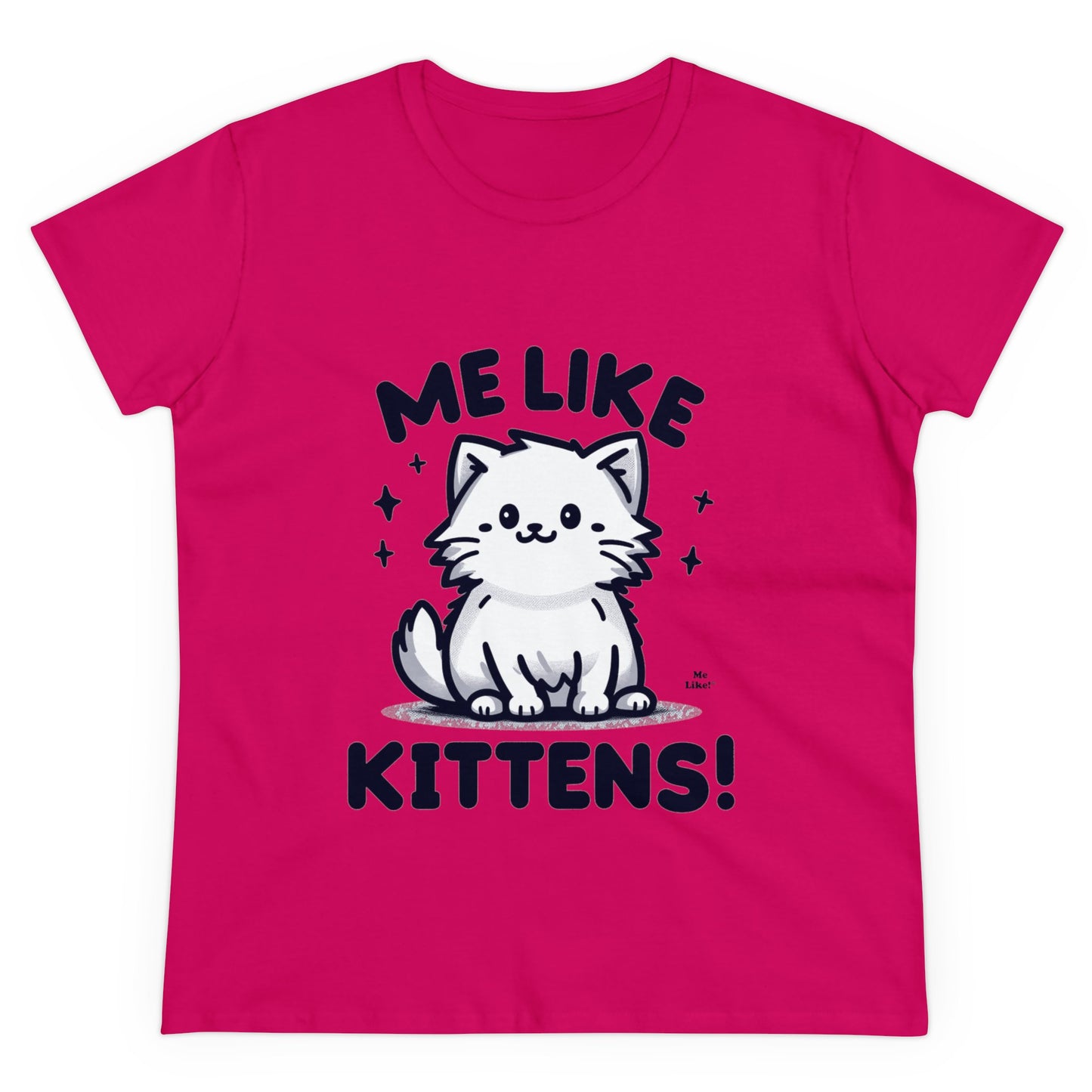 Me Like Kittens! - Women's Heavy Cotton Tee - (#1)