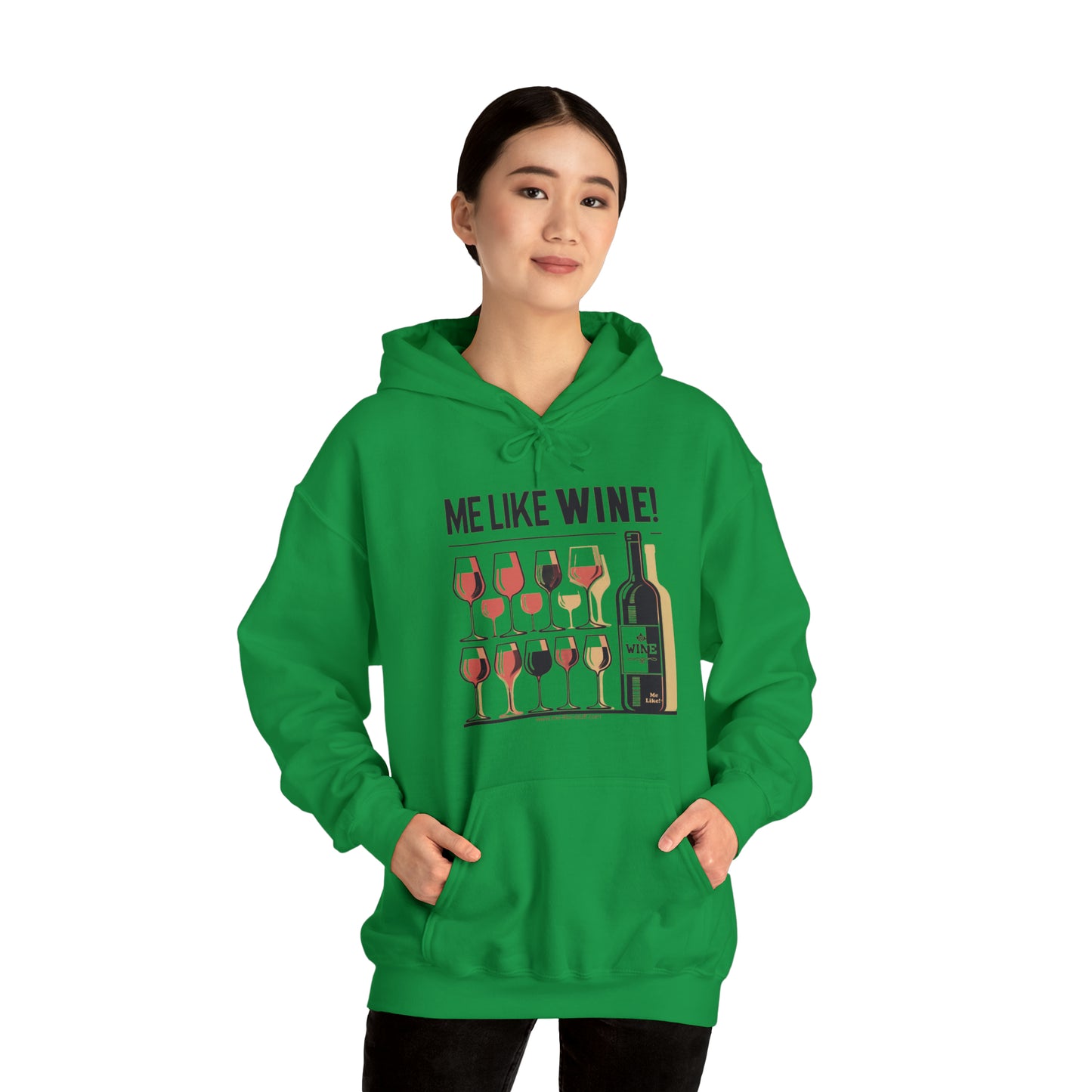 Unisex Heavy Blend™ Hooded Sweatshirt - Me Like Wine! (#1)