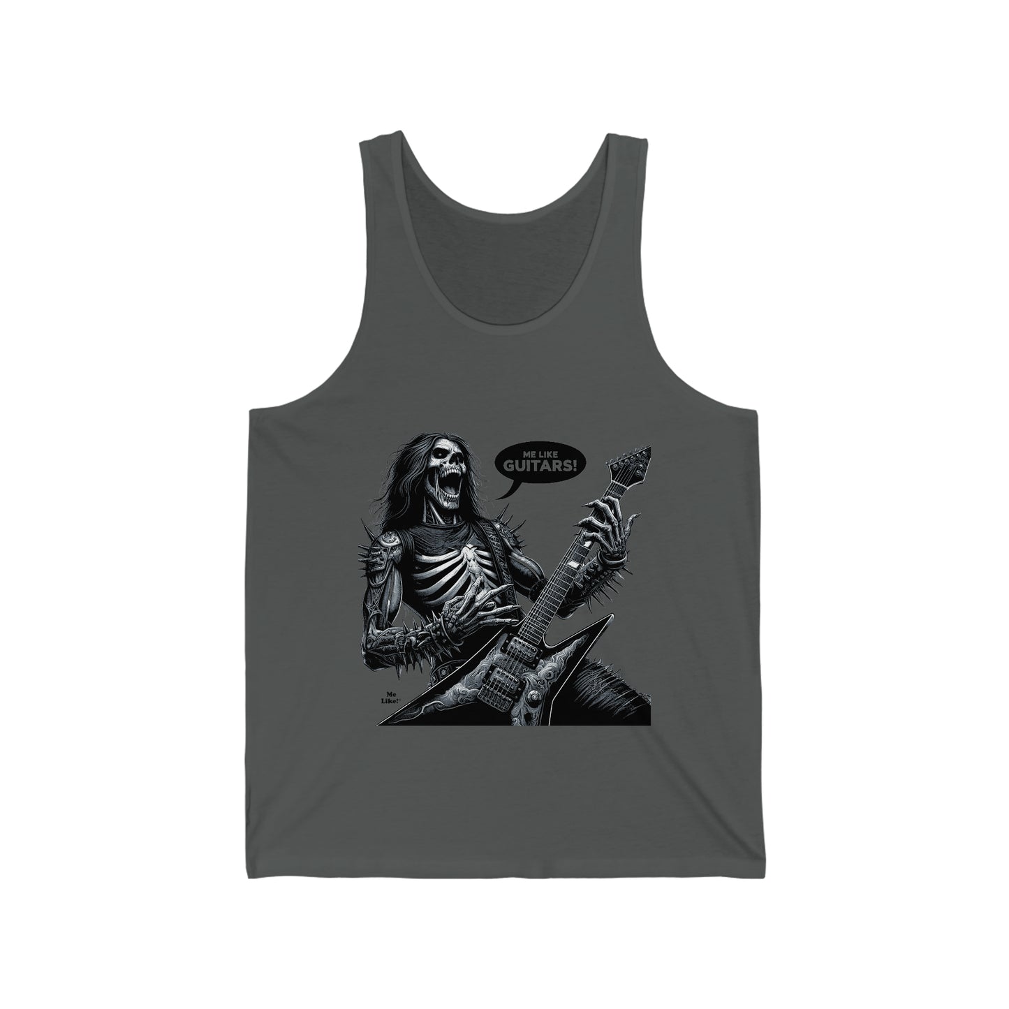 Me Like Guitars! - Unisex Jersey Tank - Heavy Metal #4