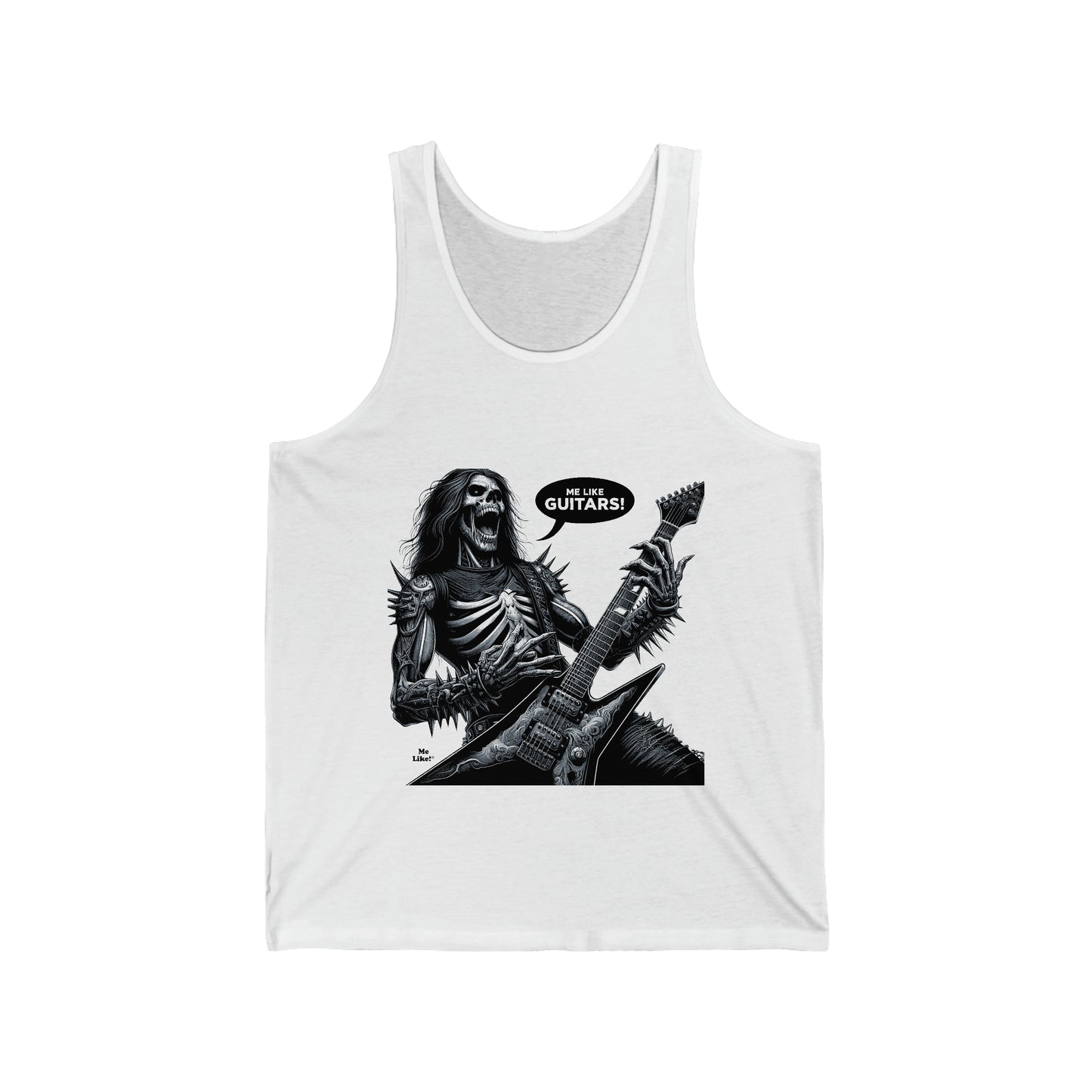 Me Like Guitars! - Unisex Jersey Tank - Heavy Metal #4
