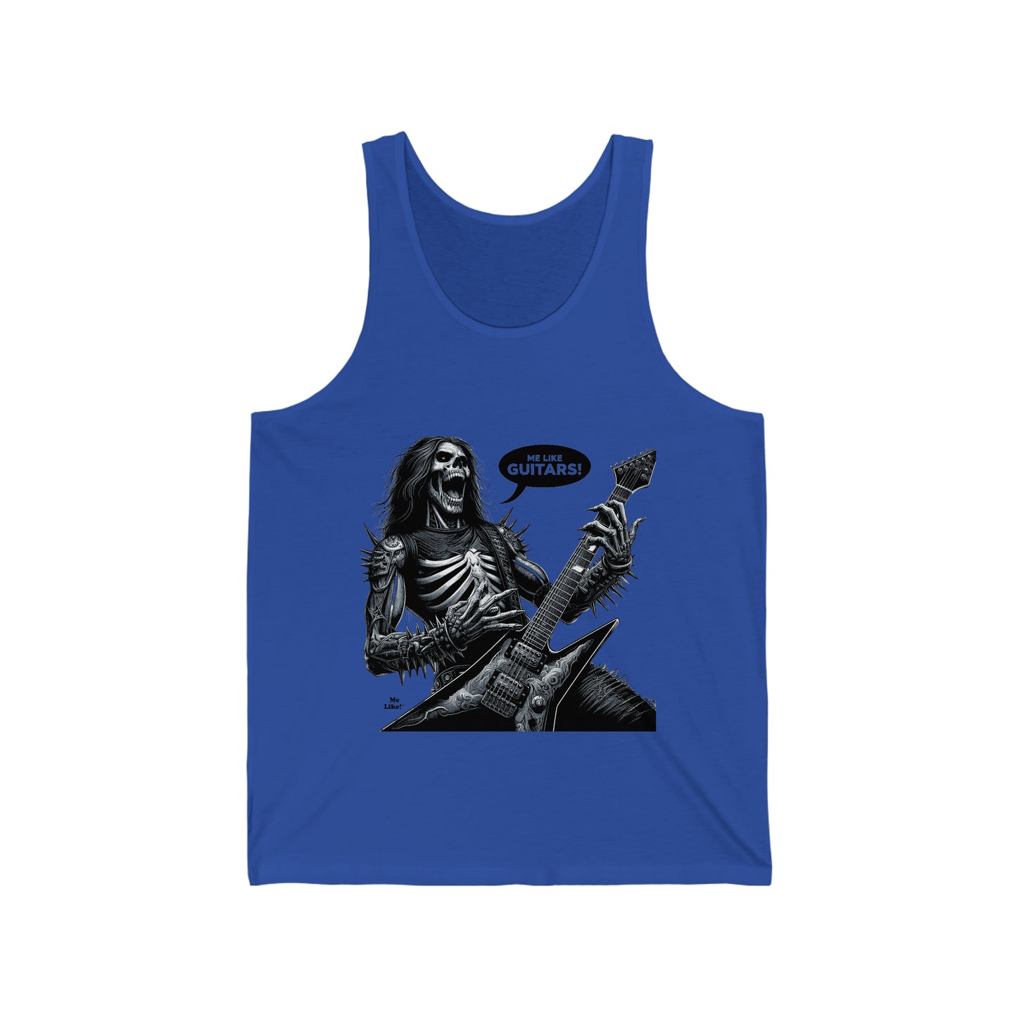 Me Like Guitars! - Unisex Jersey Tank - Heavy Metal #4
