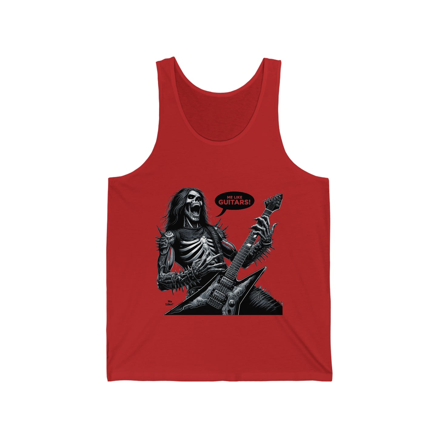 Me Like Guitars! - Unisex Jersey Tank - Heavy Metal #4