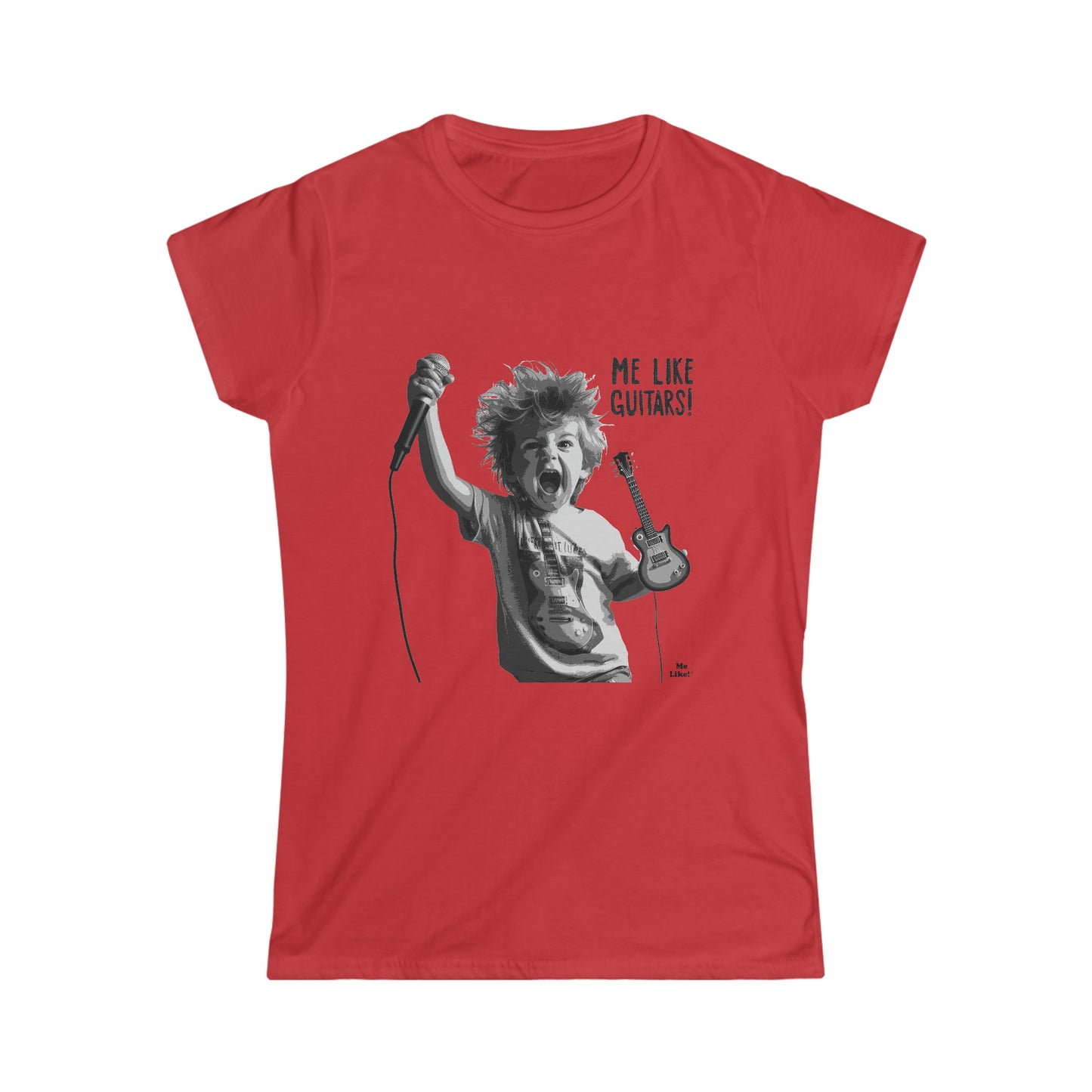 Me Like Guitars! - Women's Softstyle Tee - Punk #2