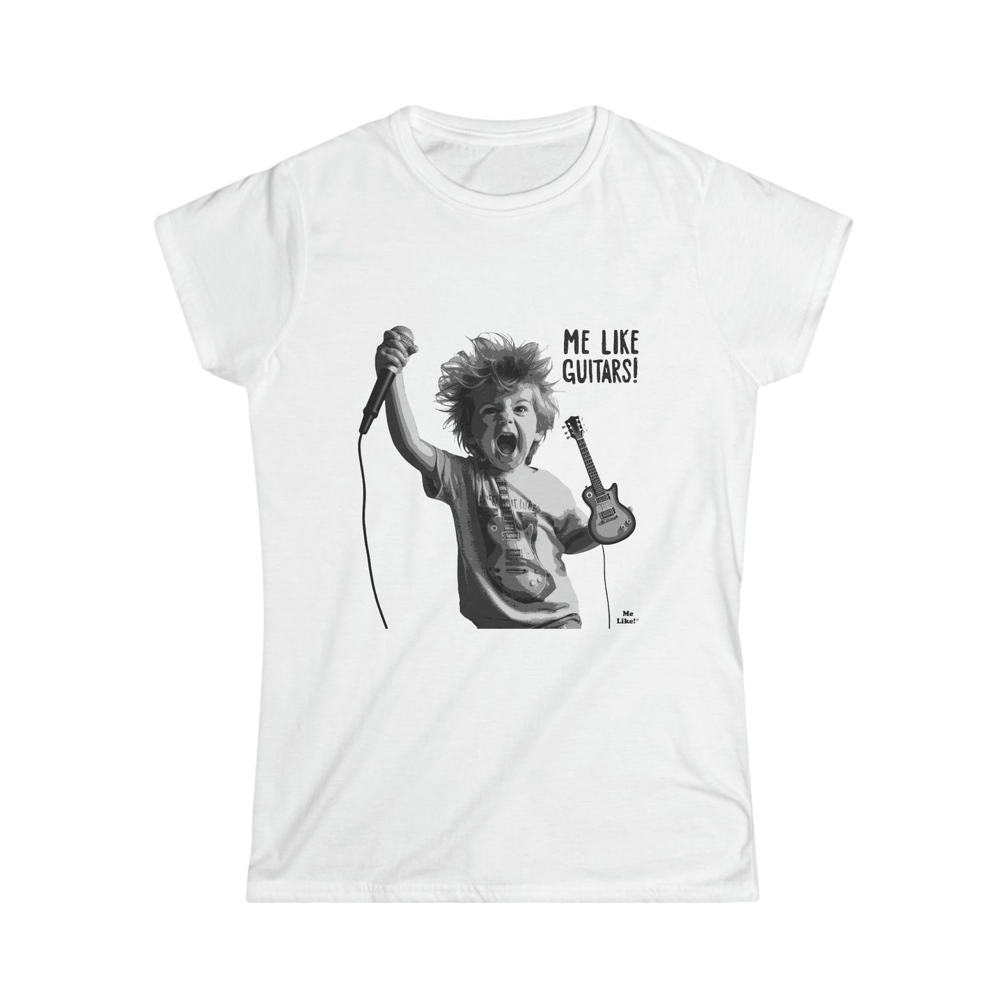 Me Like Guitars! - Women's Softstyle Tee - Punk #2