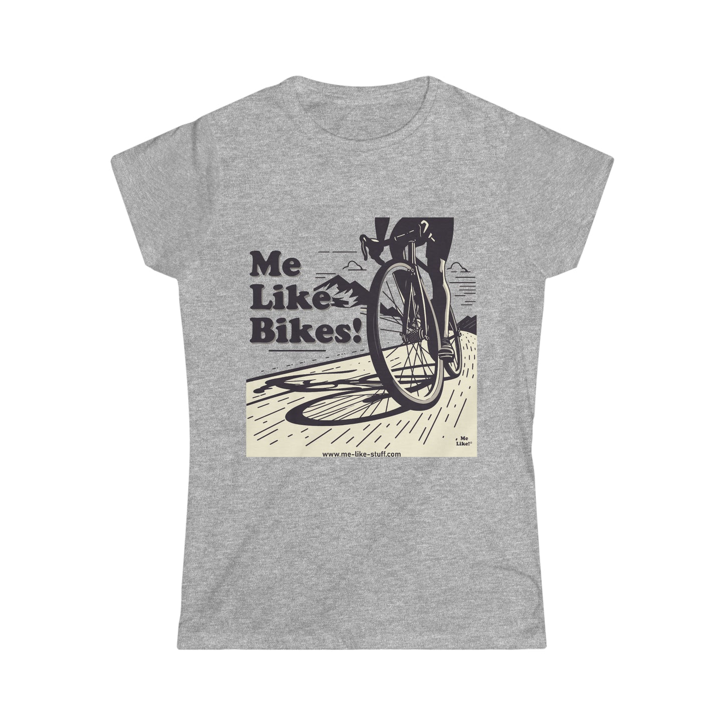 Women's Softstyle Tee - Me Like Bikes! (RB #2)