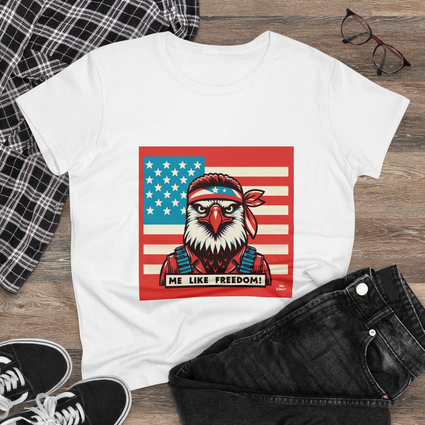 Me Like Freedom! - Women's Heavy Cotton Tee - (Freedom #3)