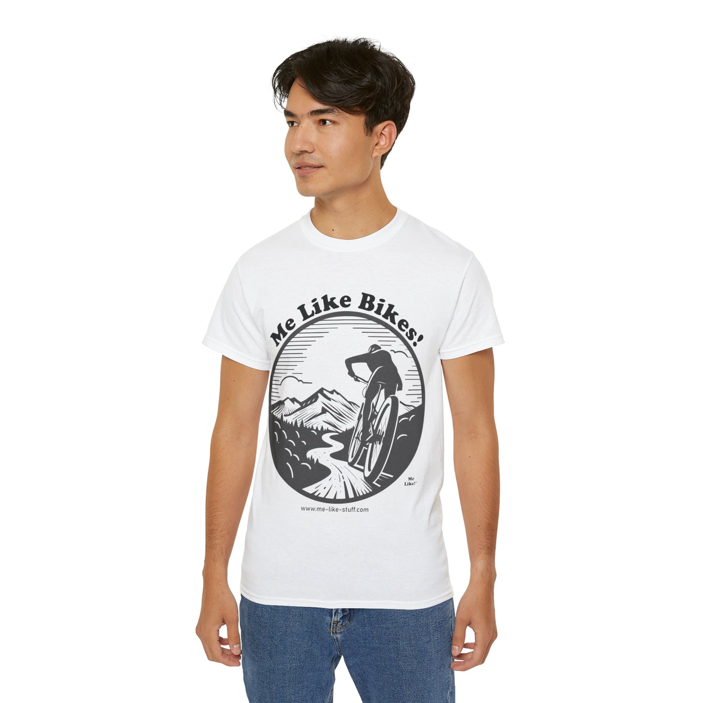 Unisex Ultra Cotton Tee - Me Like Bikes! (MB #1)