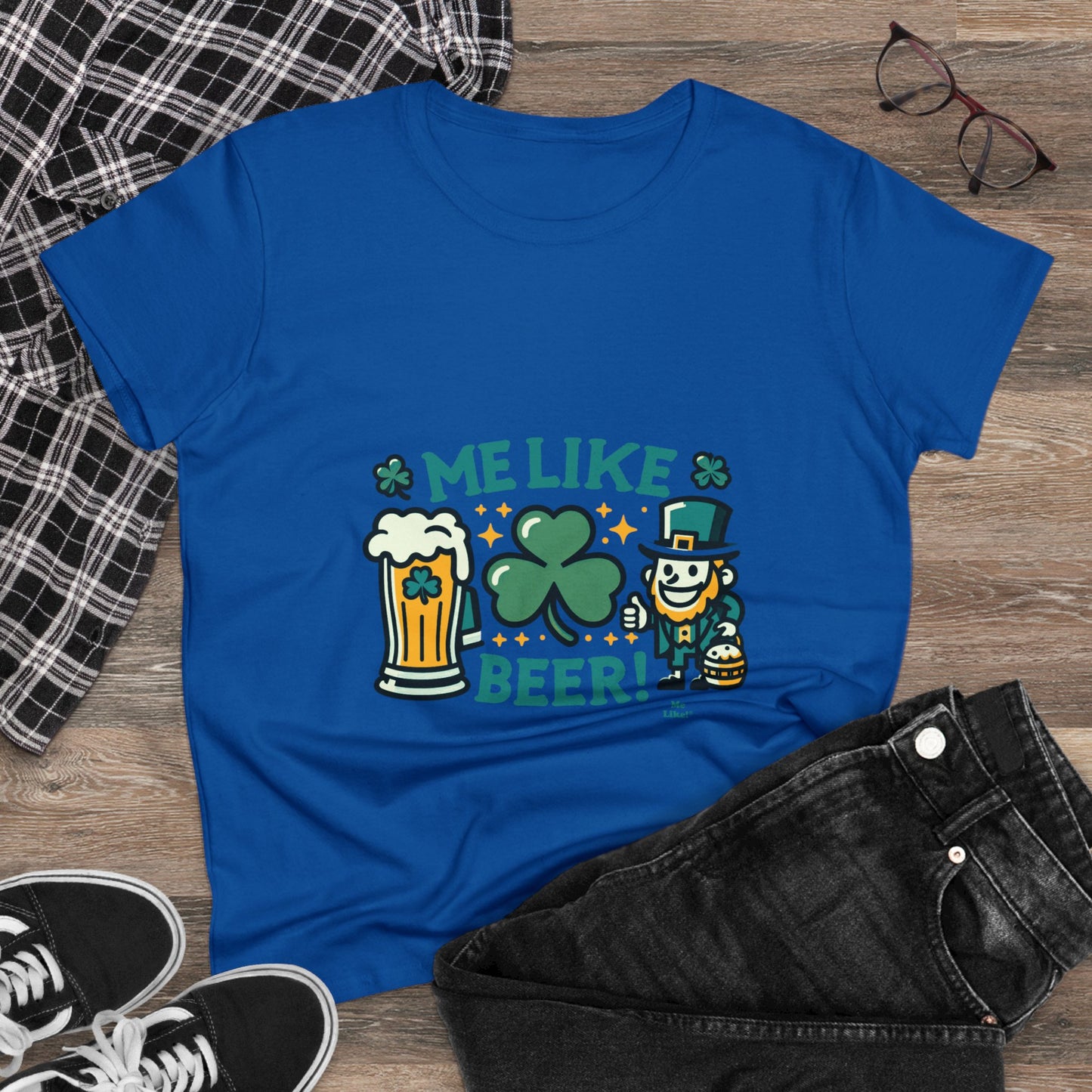 Me Like Beer! - Women's Heavy Cotton Tee - (St. Patrick's Day #1)