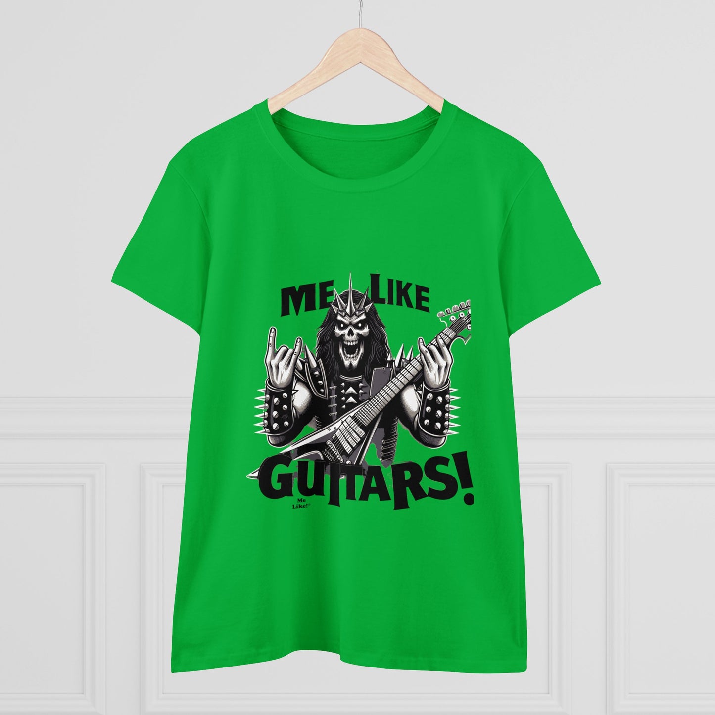 Me Like Guitars! - Women's Cotton Tee - Heavy Metal #1