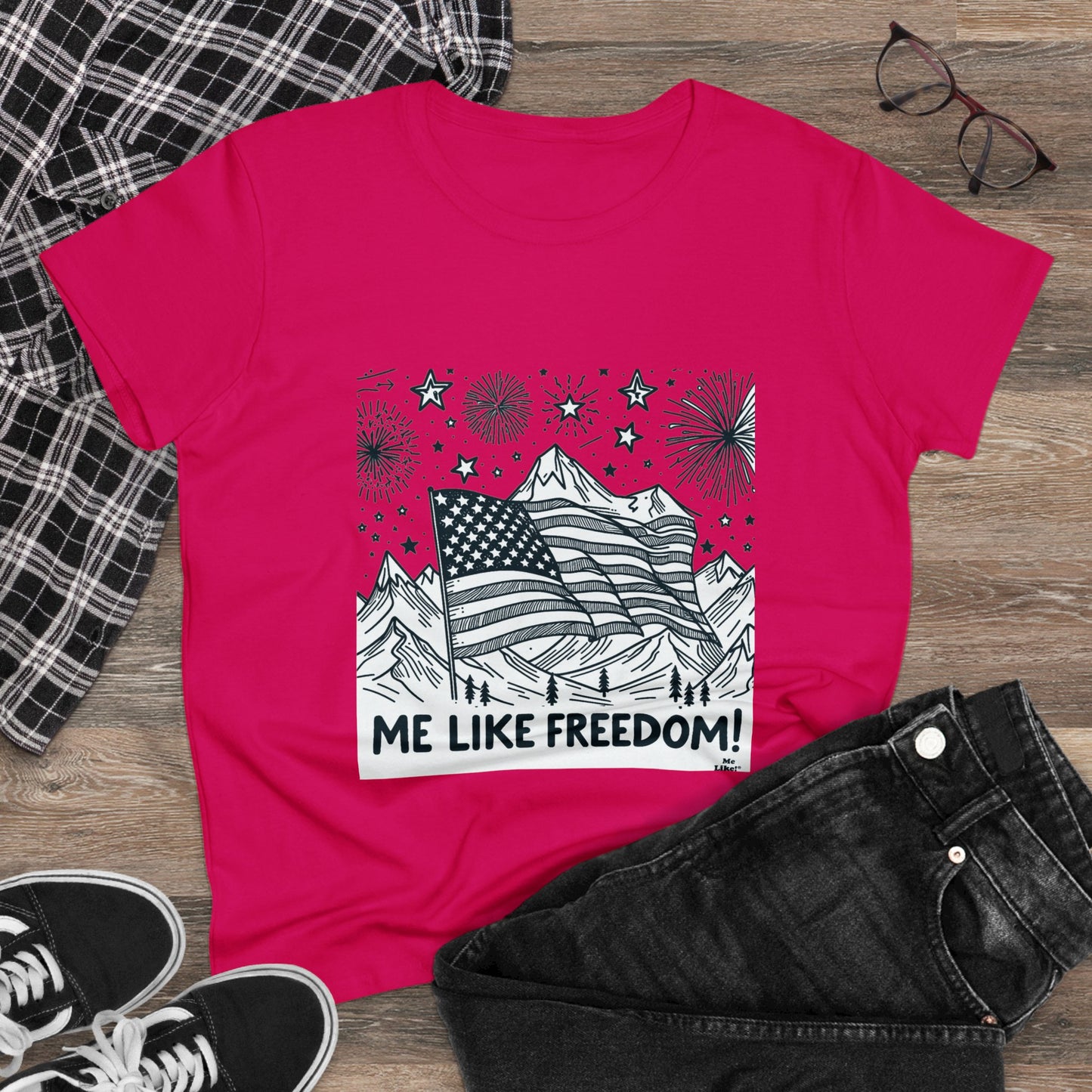 Me Like Freedom! - Women's Heavy Cotton Tee - (Freedom #5)