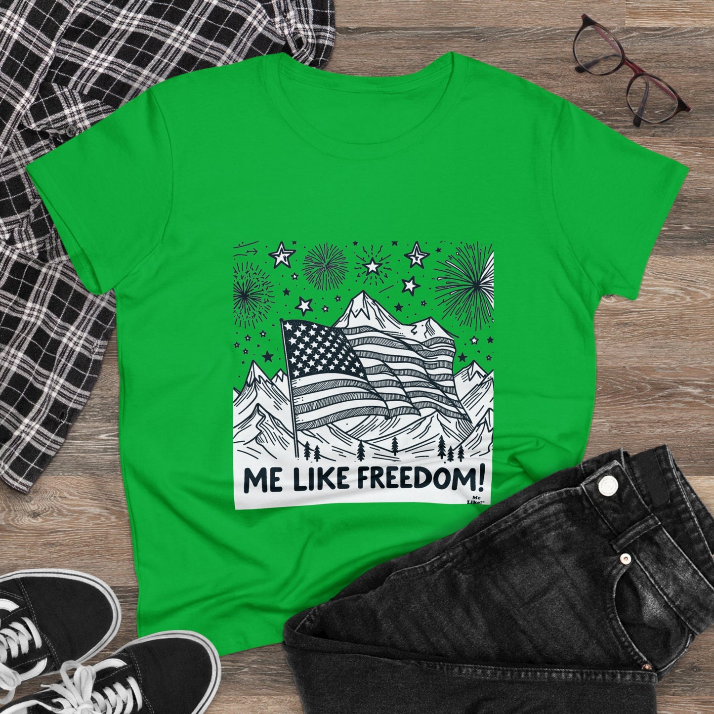 Me Like Freedom! - Women's Heavy Cotton Tee - (Freedom #5)