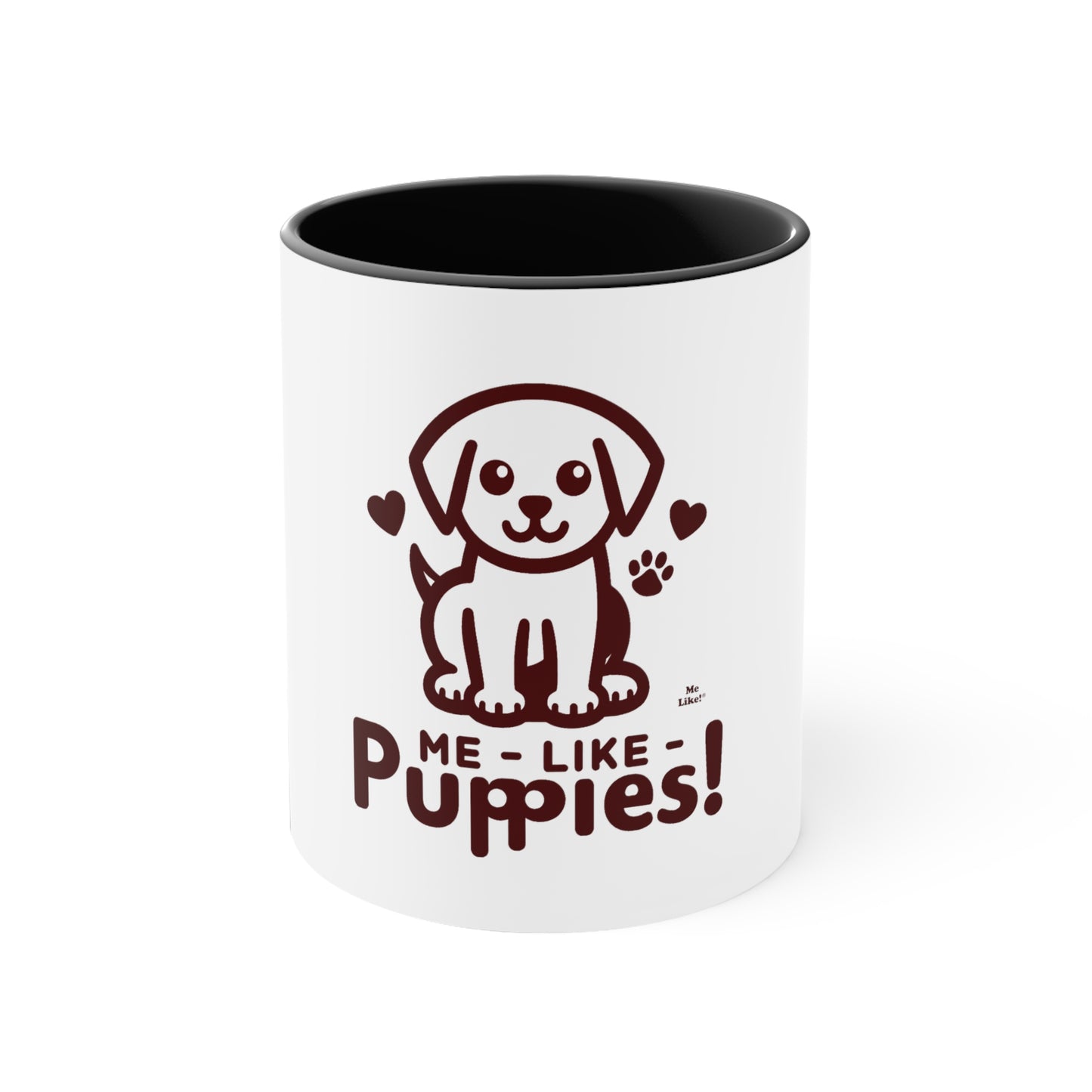 Me Like Puppies! - Accent Coffee Mug, 11oz -  (#1)