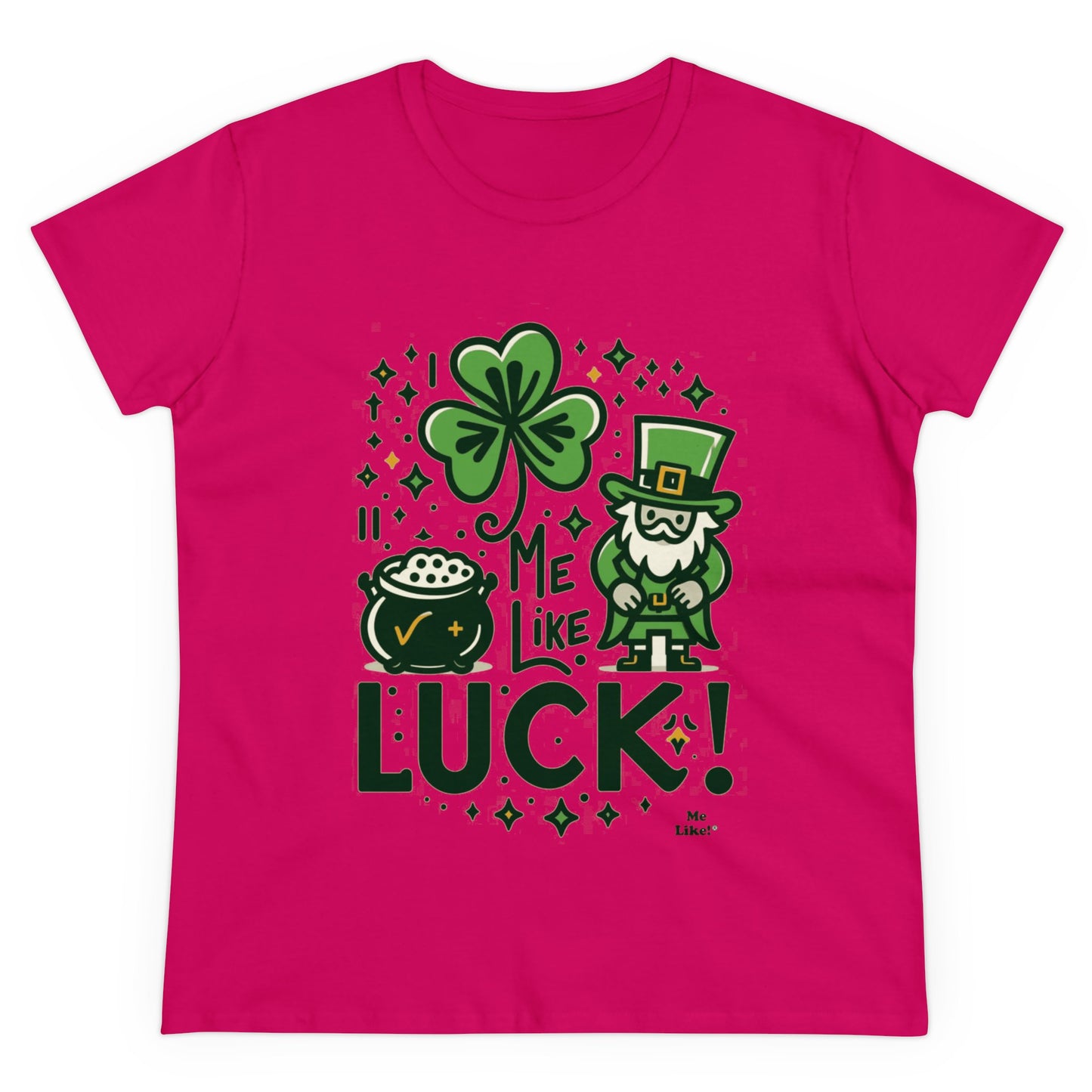 Me Like Luck! - Women's Heavy Cotton Tee - (St. Patrick's Day #4)