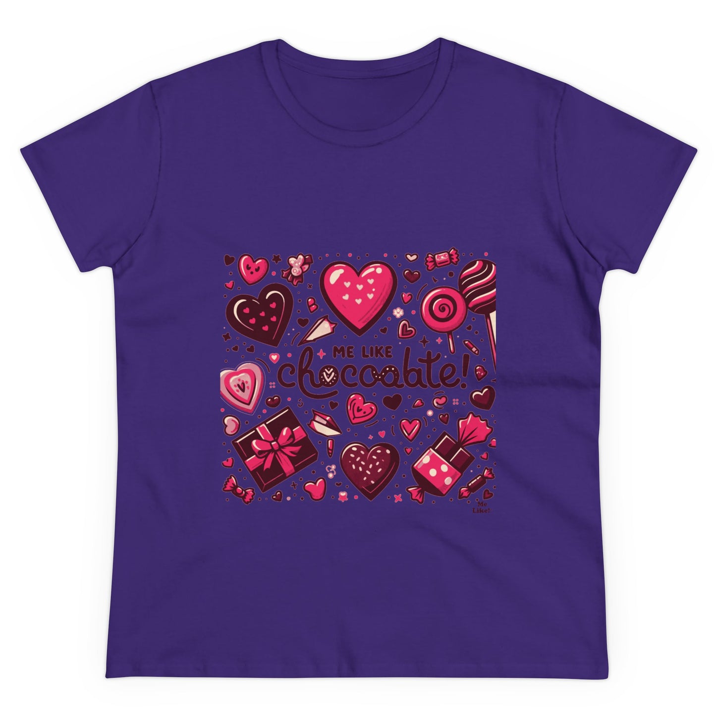 Me Like Chocolate! - Women's Heavy Cotton Tee - (Chocolate #1)