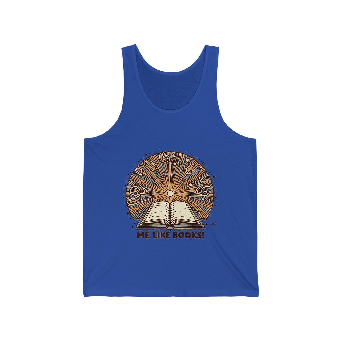 Me Like Books! - Unisex Jersey Tank - (Books #2)