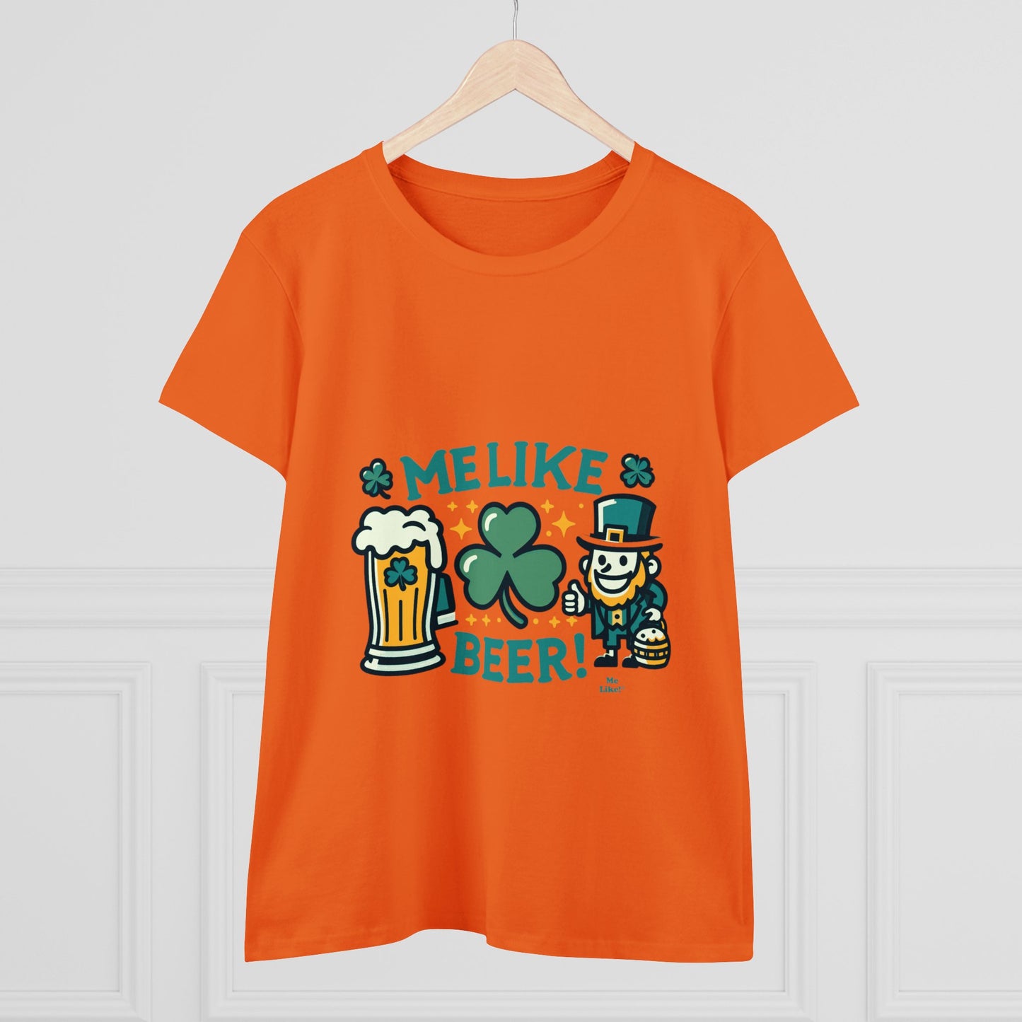 Me Like Beer! - Women's Heavy Cotton Tee - (St. Patrick's Day #1)