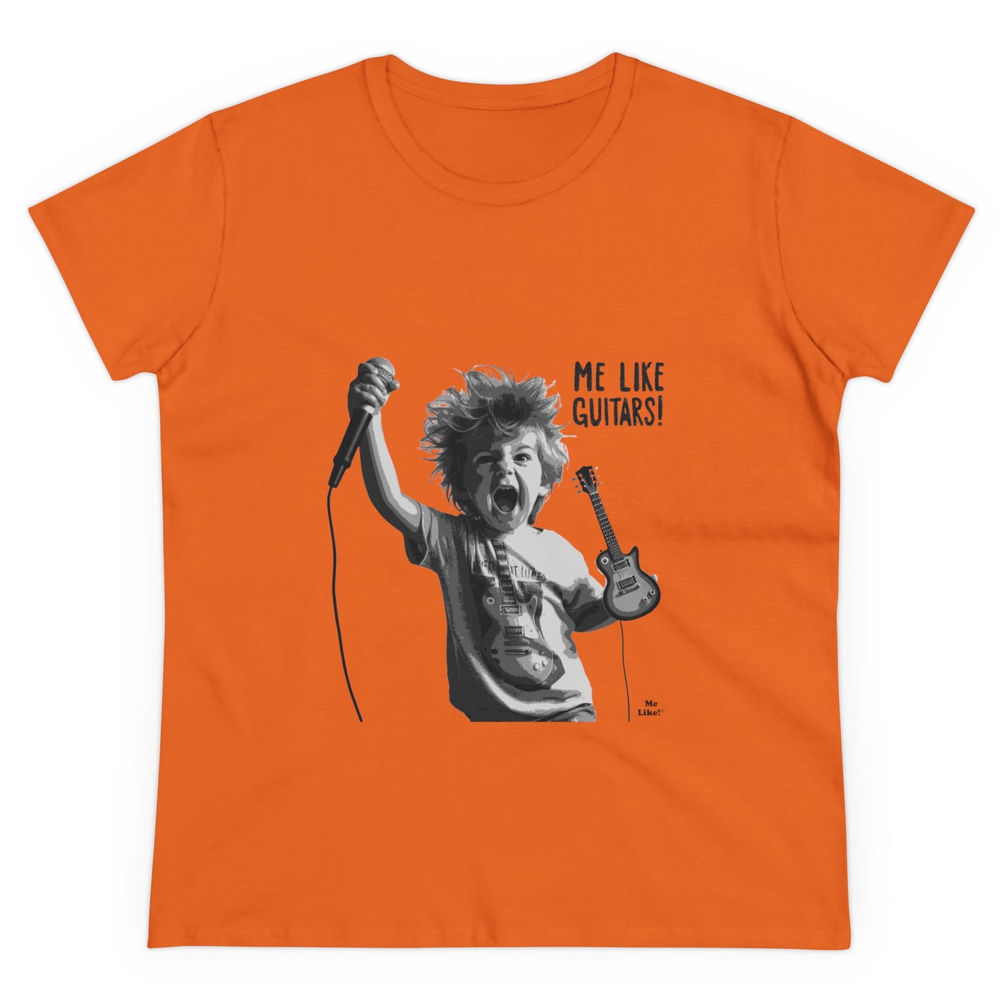 Me Like Guitars! - Women's Cotton Tee - Punk #2