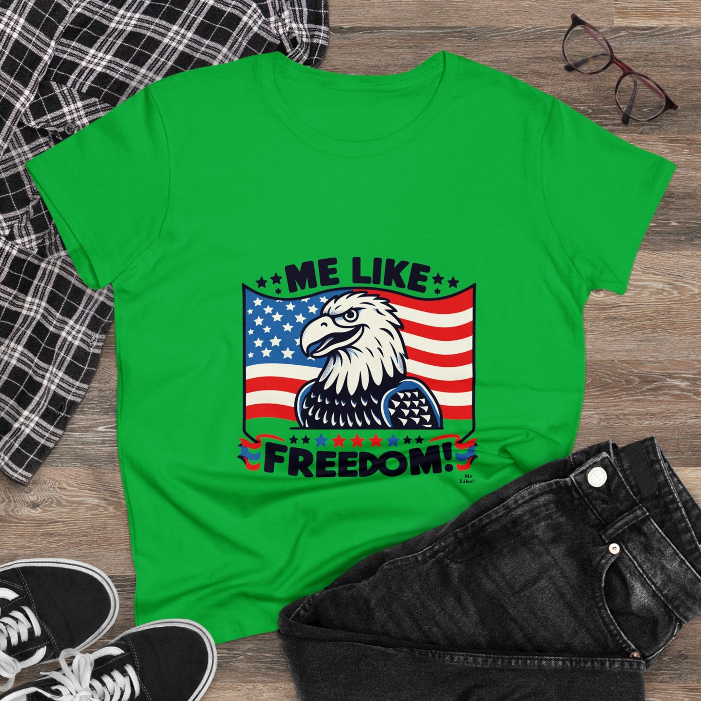 Me Like Freedom! - Women's Heavy Cotton Tee - (Freedom #4)