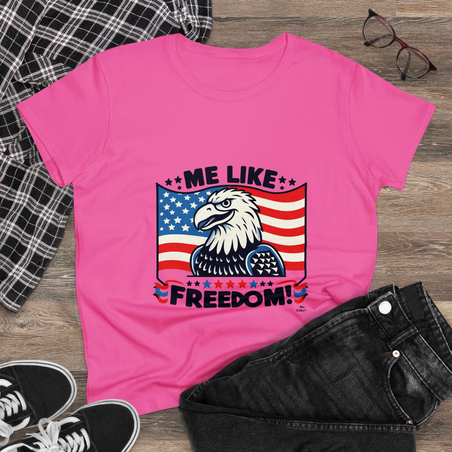 Me Like Freedom! - Women's Heavy Cotton Tee - (Freedom #4)