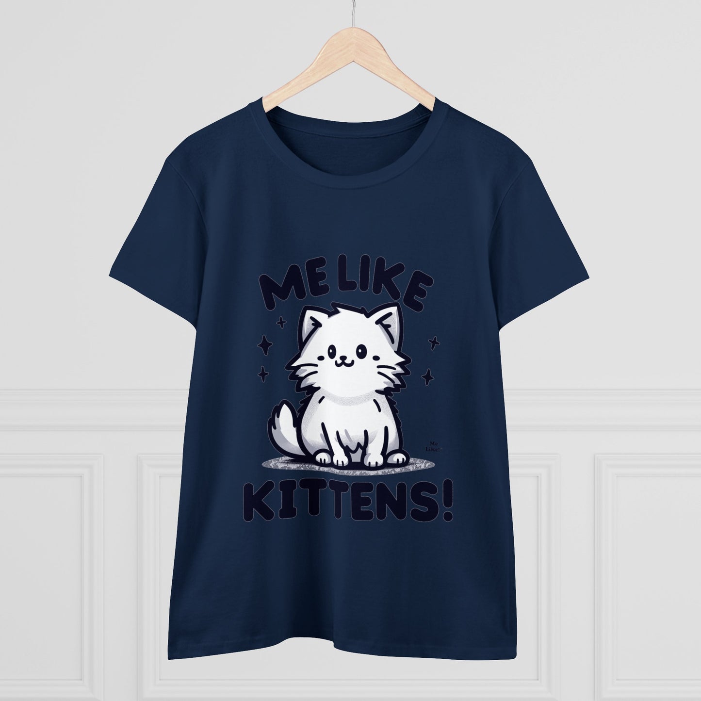 Me Like Kittens! - Women's Heavy Cotton Tee - (#1)