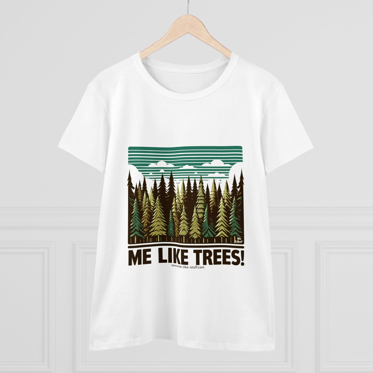 Women's Heavy Cotton Tee - Me Like Trees! (#5)