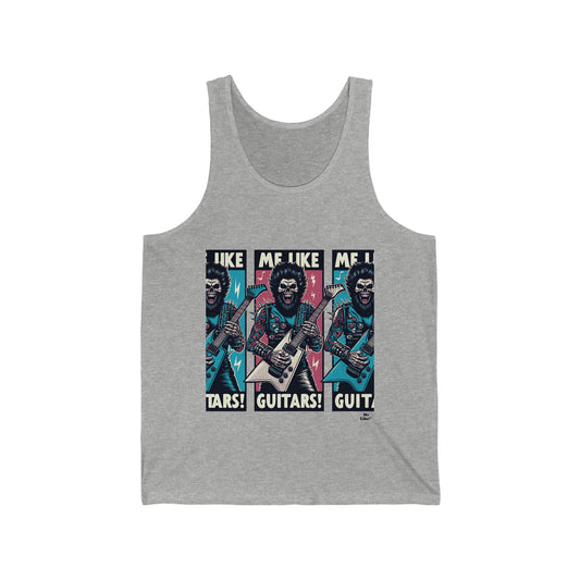 Me Like Guitars! - Unisex Jersey Tank - Heavy Metal #3