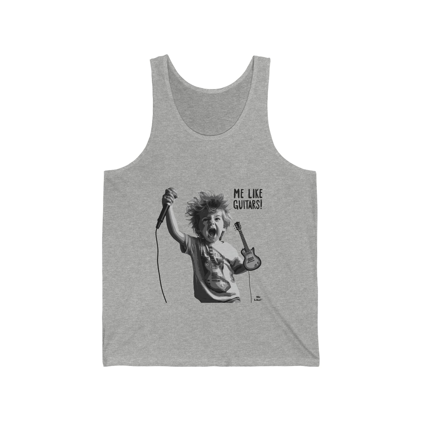 Me Like Guitars! - Unisex Jersey Tank - Punk #2