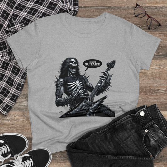 Me Like Guitars! - Women's Cotton Tee - Heavy Metal #4