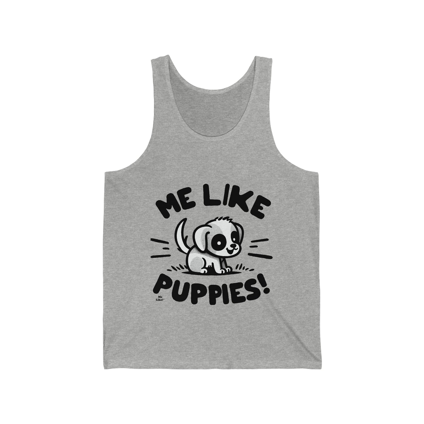 Me Like Puppies! - Unisex Jersey Tank - (#2)