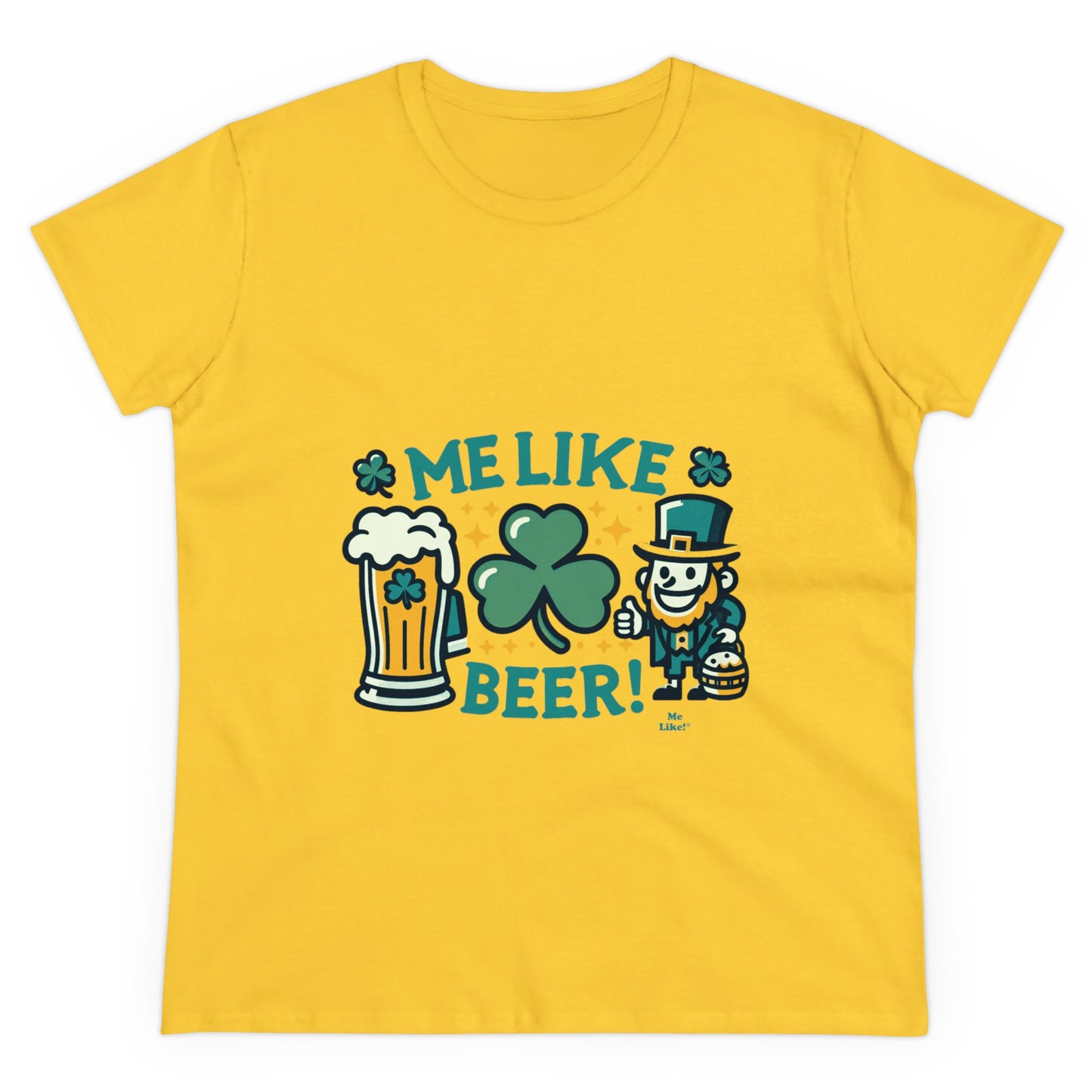 Me Like Beer! - Women's Heavy Cotton Tee - (St. Patrick's Day #1)