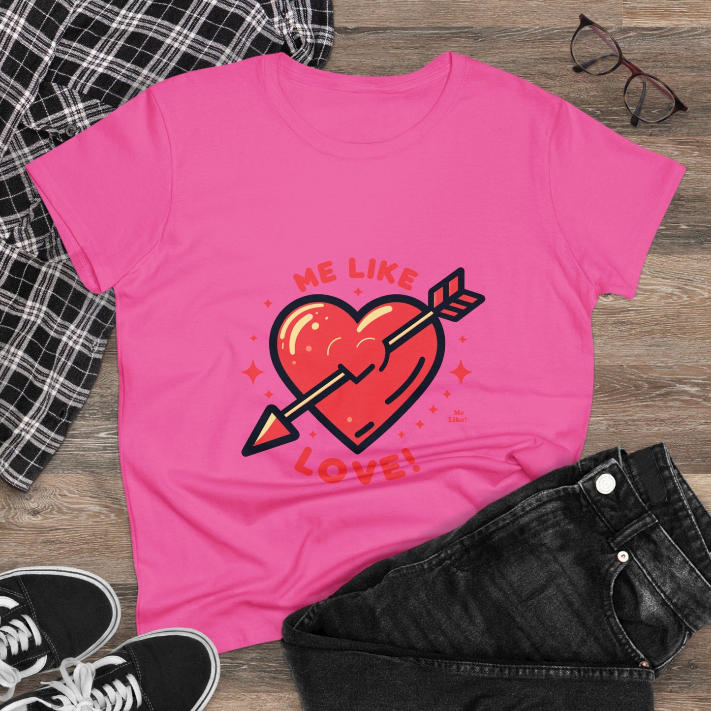 Me Like Love! - Women's Heavy Cotton Tee - (Love #1)