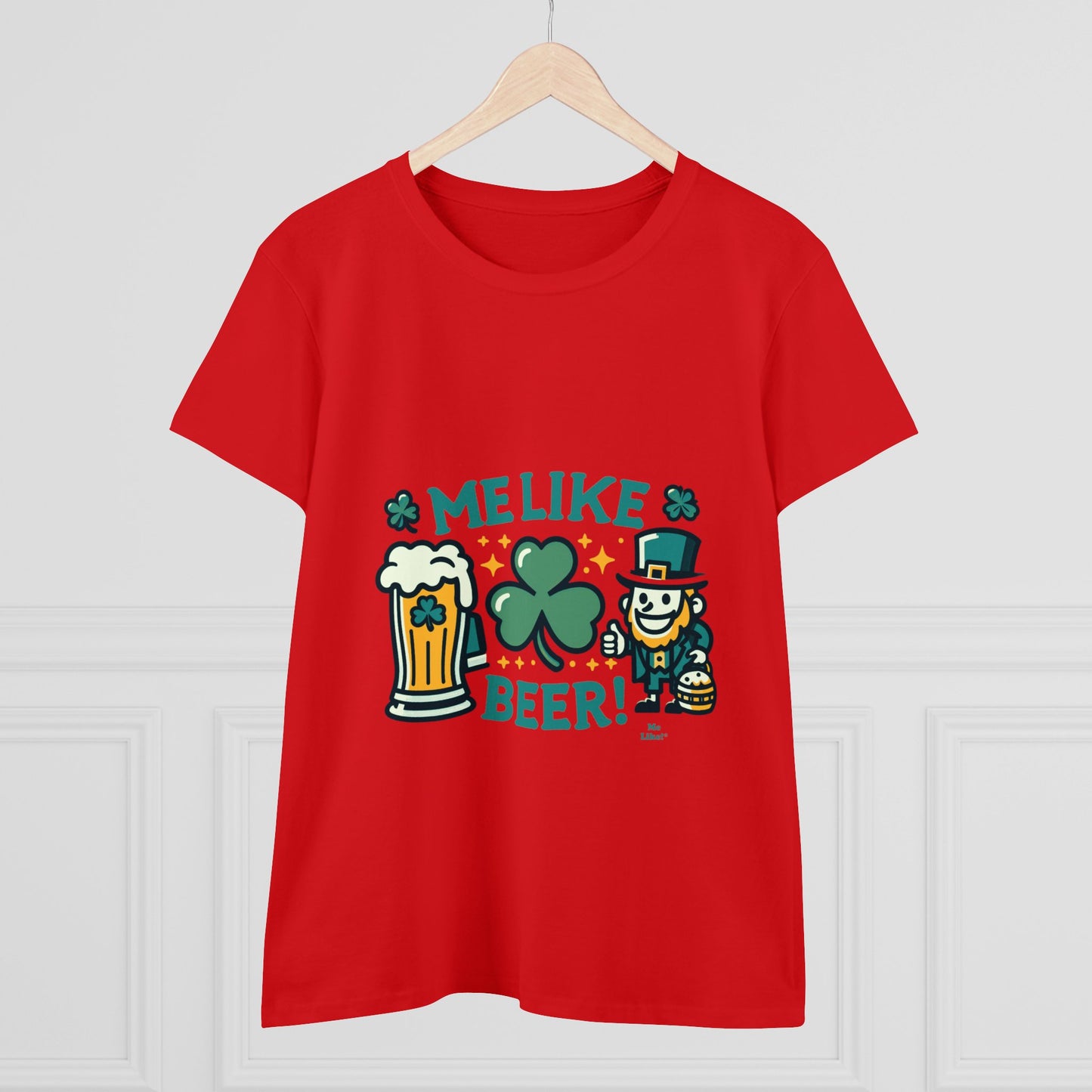 Me Like Beer! - Women's Heavy Cotton Tee - (St. Patrick's Day #1)