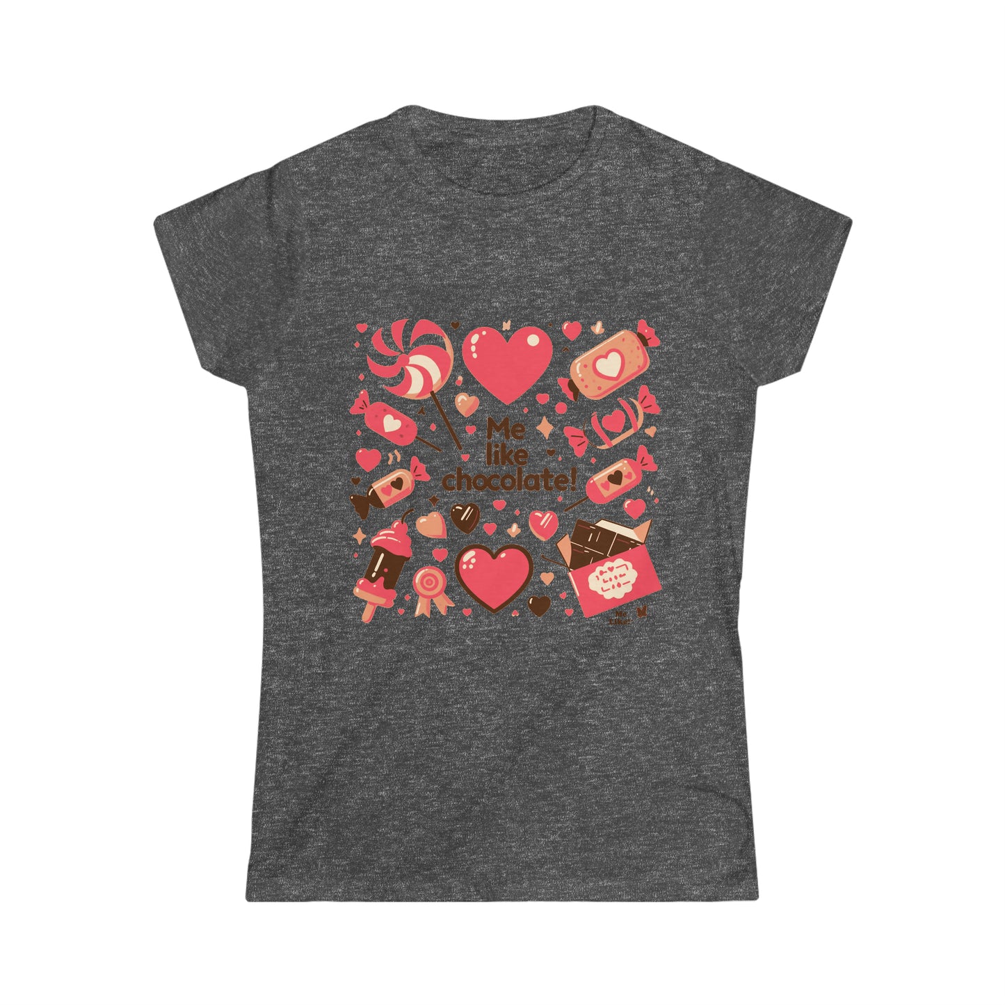 Me Like Chocolate! - Women's Softstyle Tee -  (Chocolate #2)